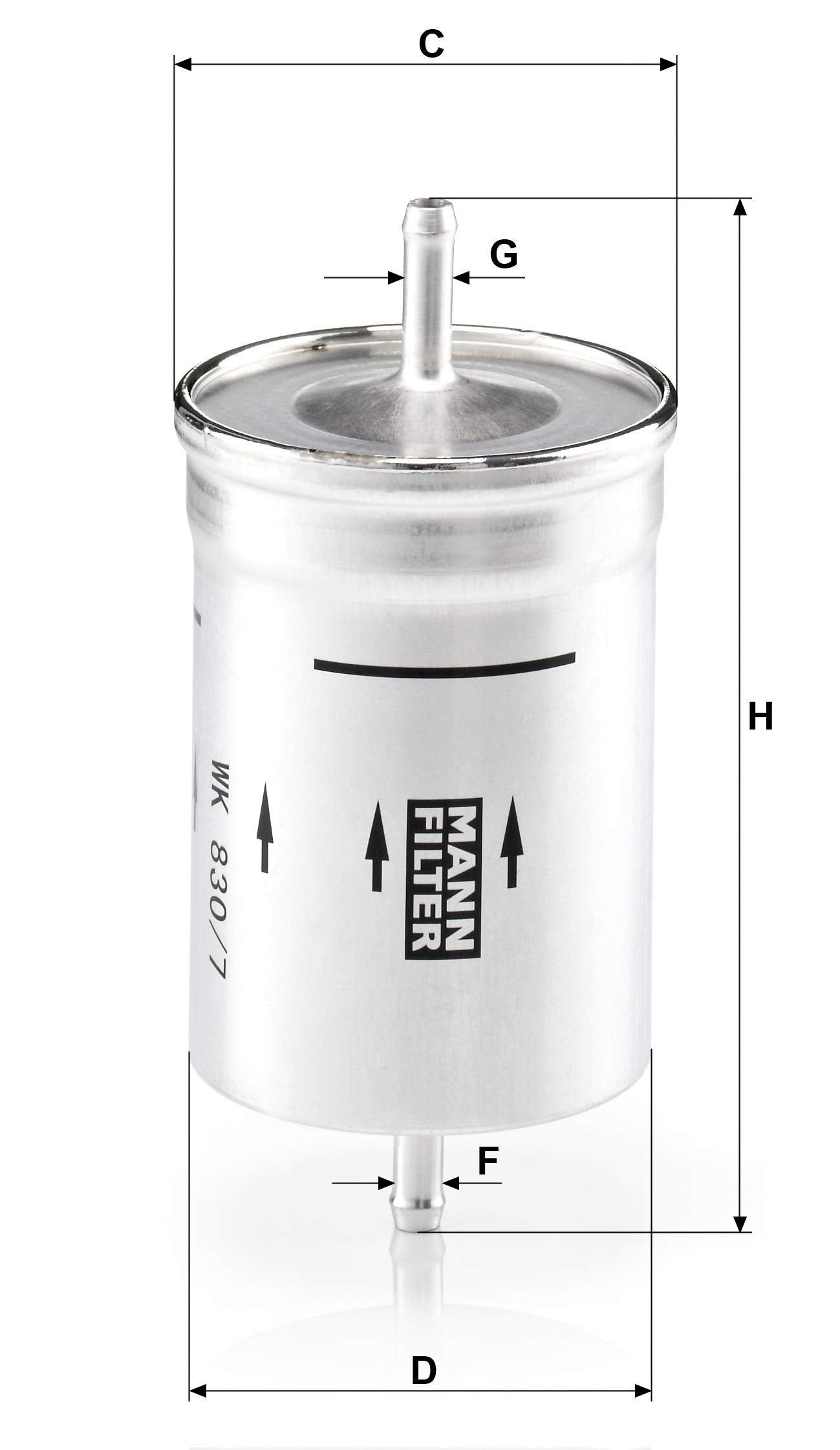 Mann Filter Mann-Filter Wk 830/7 Fuel Filter