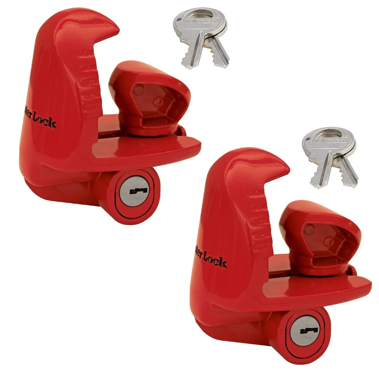 Master Lock - Universal Size Fits 1-7/8, 2, and 2-5/16 Couplers - Trailer Locks #389DAT, 2 Pack