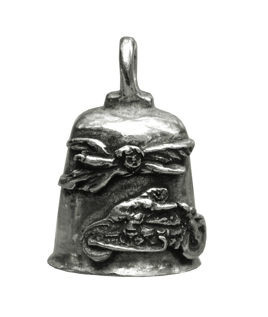 Never Ride Faster Than Your Angel Gremlin Bell