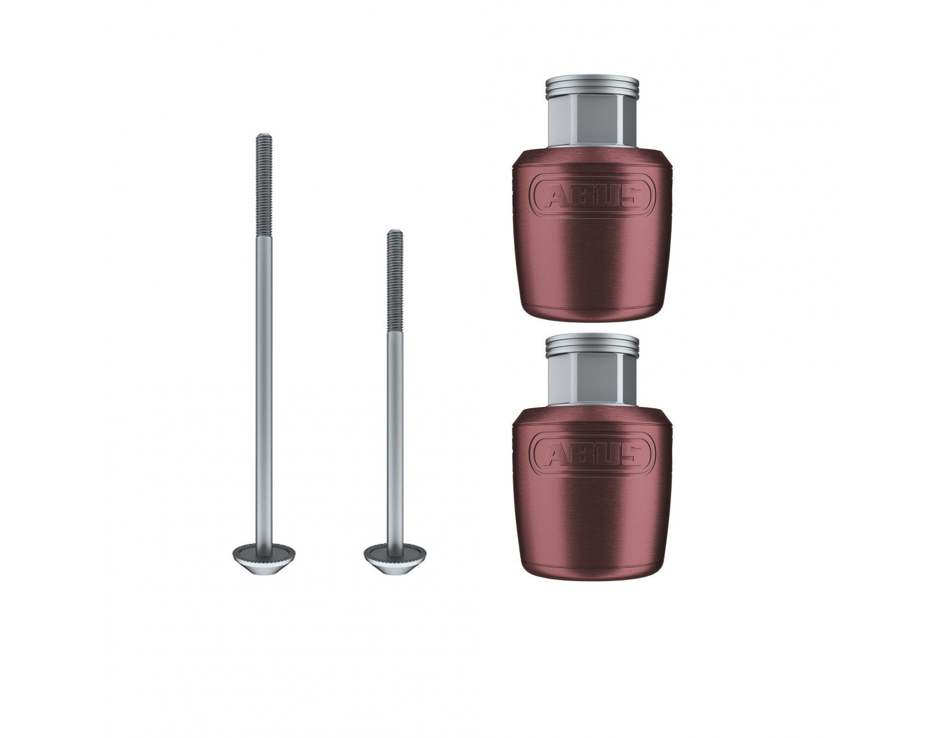 Abus Wheel Lock Nutfix Quick Release Pair Skewer Length 100F/135R Wheel Lock, Red