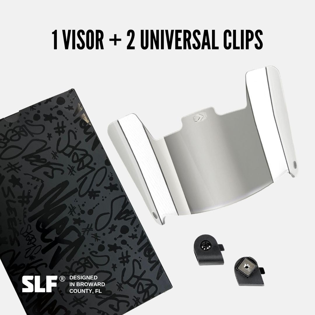 Sleefs Football Helmet Visor [Silver Moonstone] - Tinted Professional Football Visor/Shield - Fits Youth & Adult Helmets - Inclu