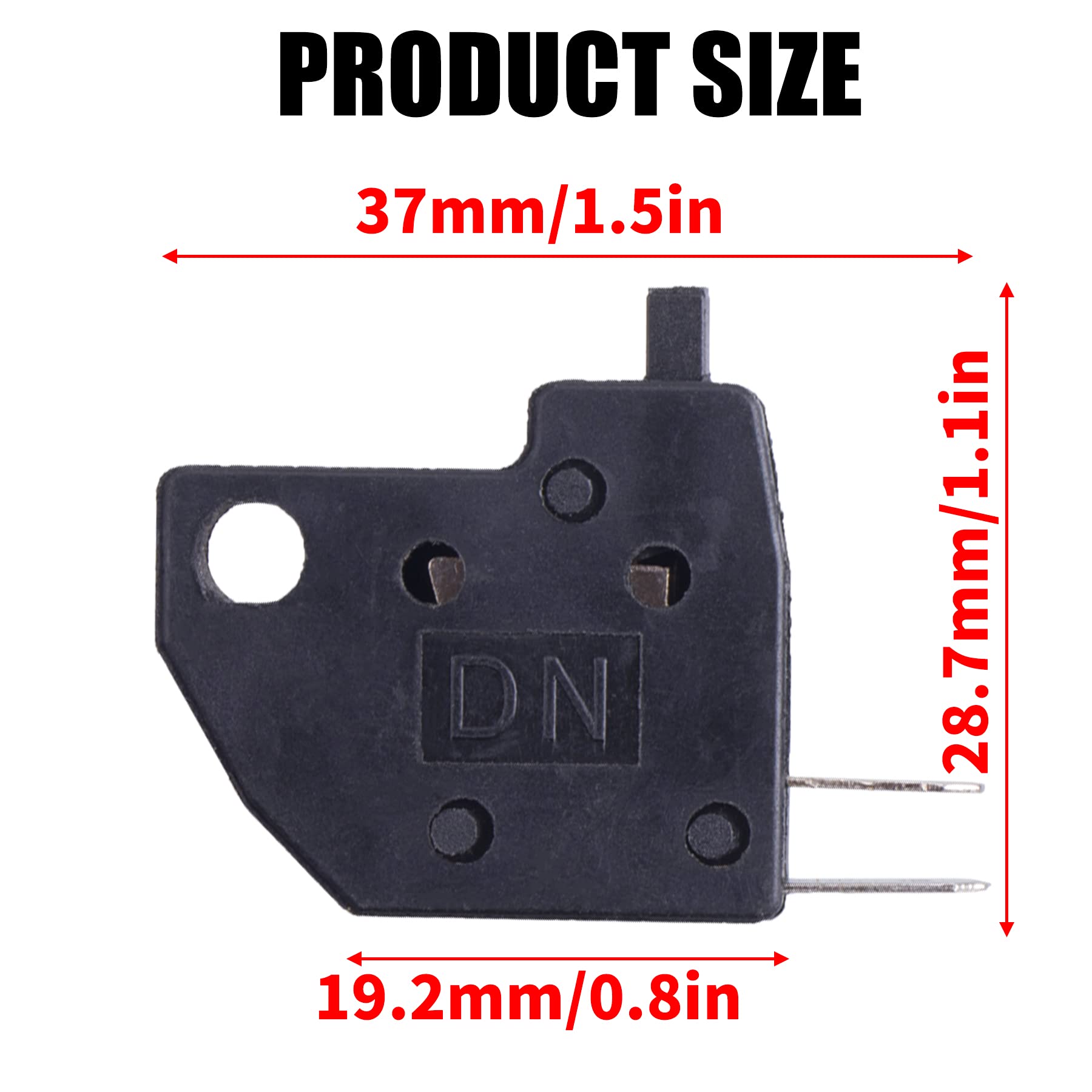 ORAEVY Motorcycle Front Left (Right) Brake Light Stop Switch for 50cc-250cc Chinese ATV Quad Dirt Pit Bike Moped Scooter Compati