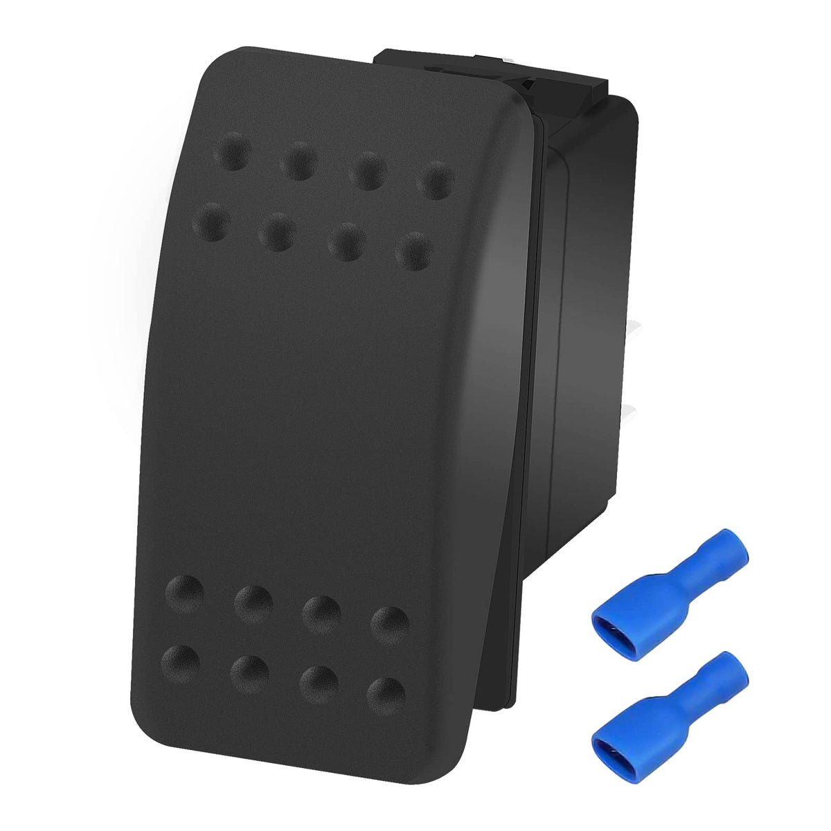 Daiertek Marine Rocker Switch 12V Waterproof Toggle Switch 12 Volt 20A Spst 2 Pin On/Off Heavy Duty For Boat Rzr Rv Automotive
