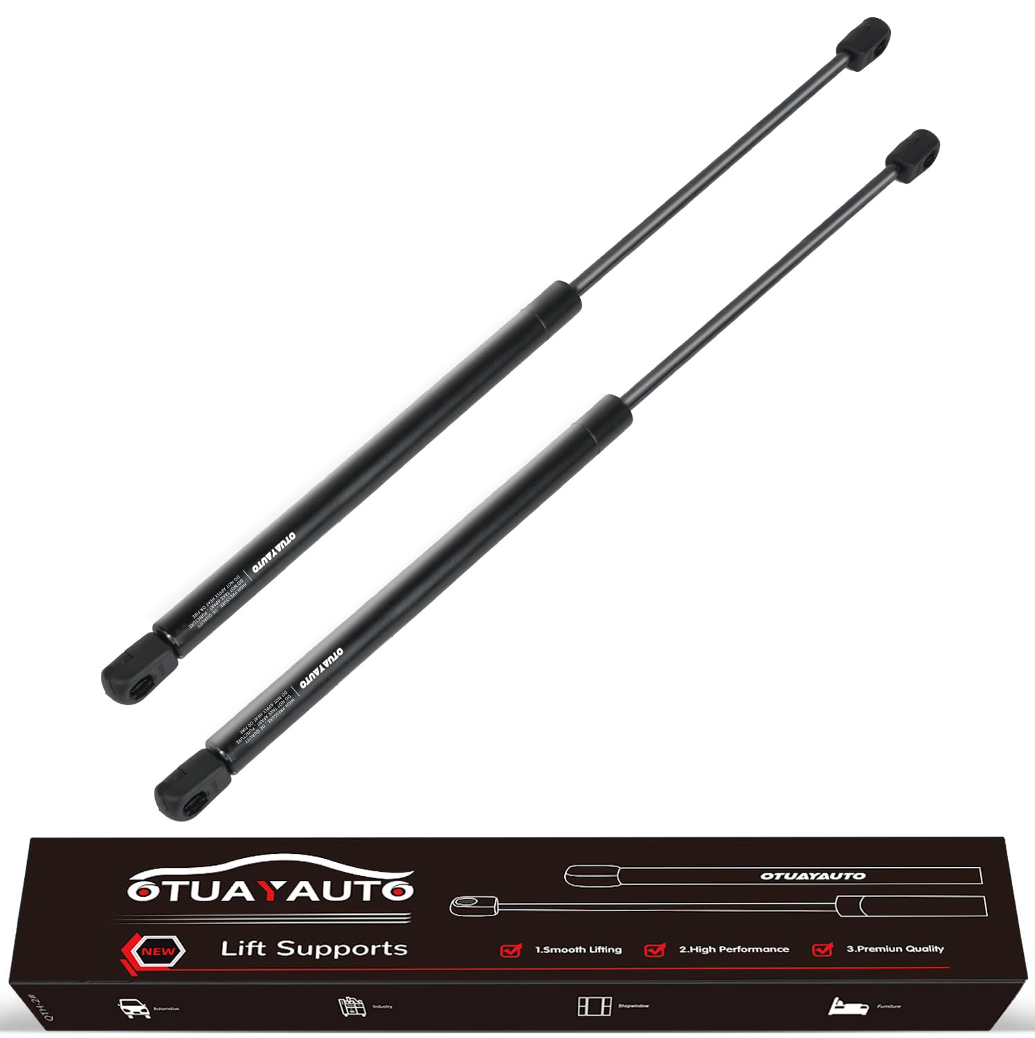 Otuayauto Front Hood Struts - Replacement For Dodge Ram 1500 2500 3500 4500 5500 Lift Support - Fits 2002-2010 Vehicles, 5527632