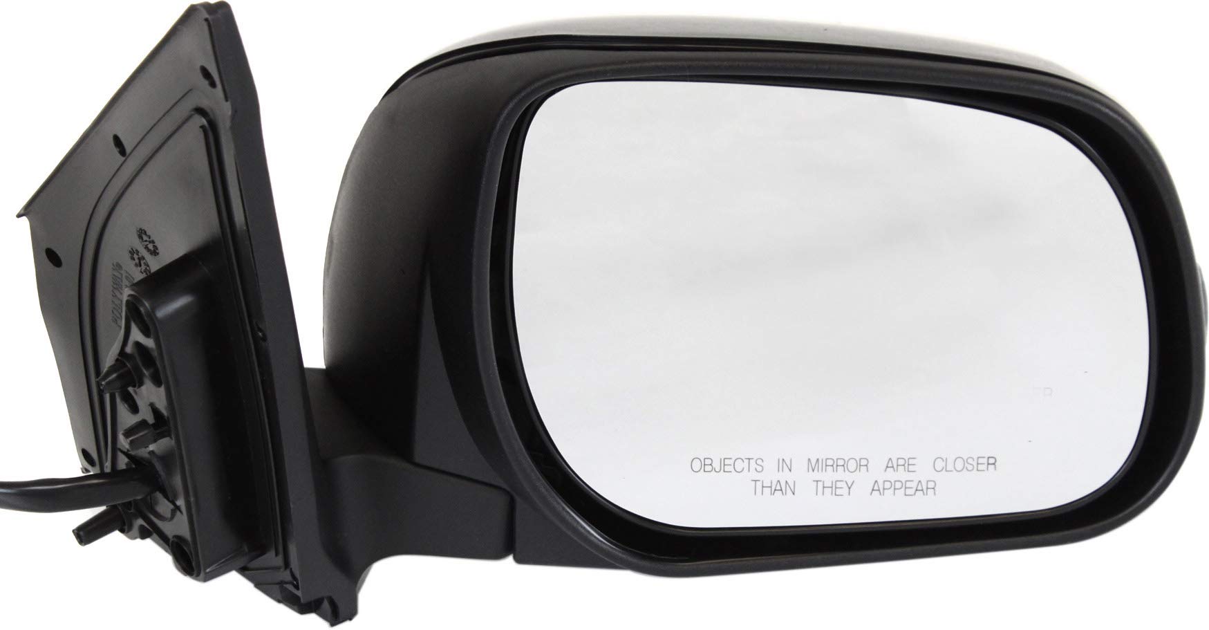 Kool Vue Mirror Compatible with 2009-2012 Toyota RAV4 Passenger Side Heated Manual Folding Power In-housing Signal Light Paintable North America Built Vehicle (Vin 1, 4 or 5)