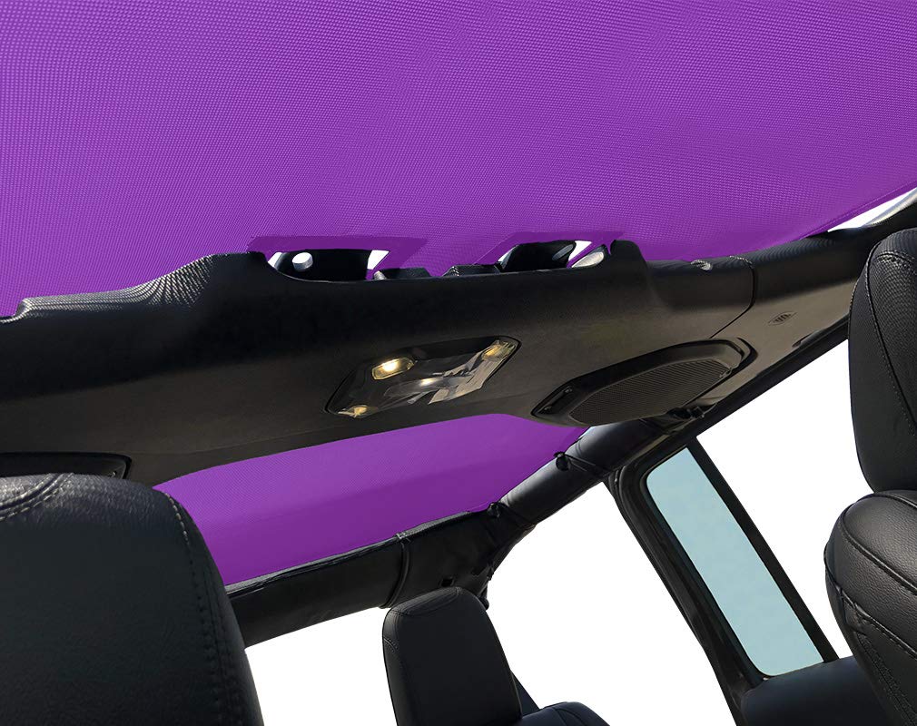 Shadeidea Sun Shade Top For Jeep Wrangler Sunshade Jl Unlimited 4 Door (2018-2023) Front And Rear-Purple Mesh Screen Sunshade Jl