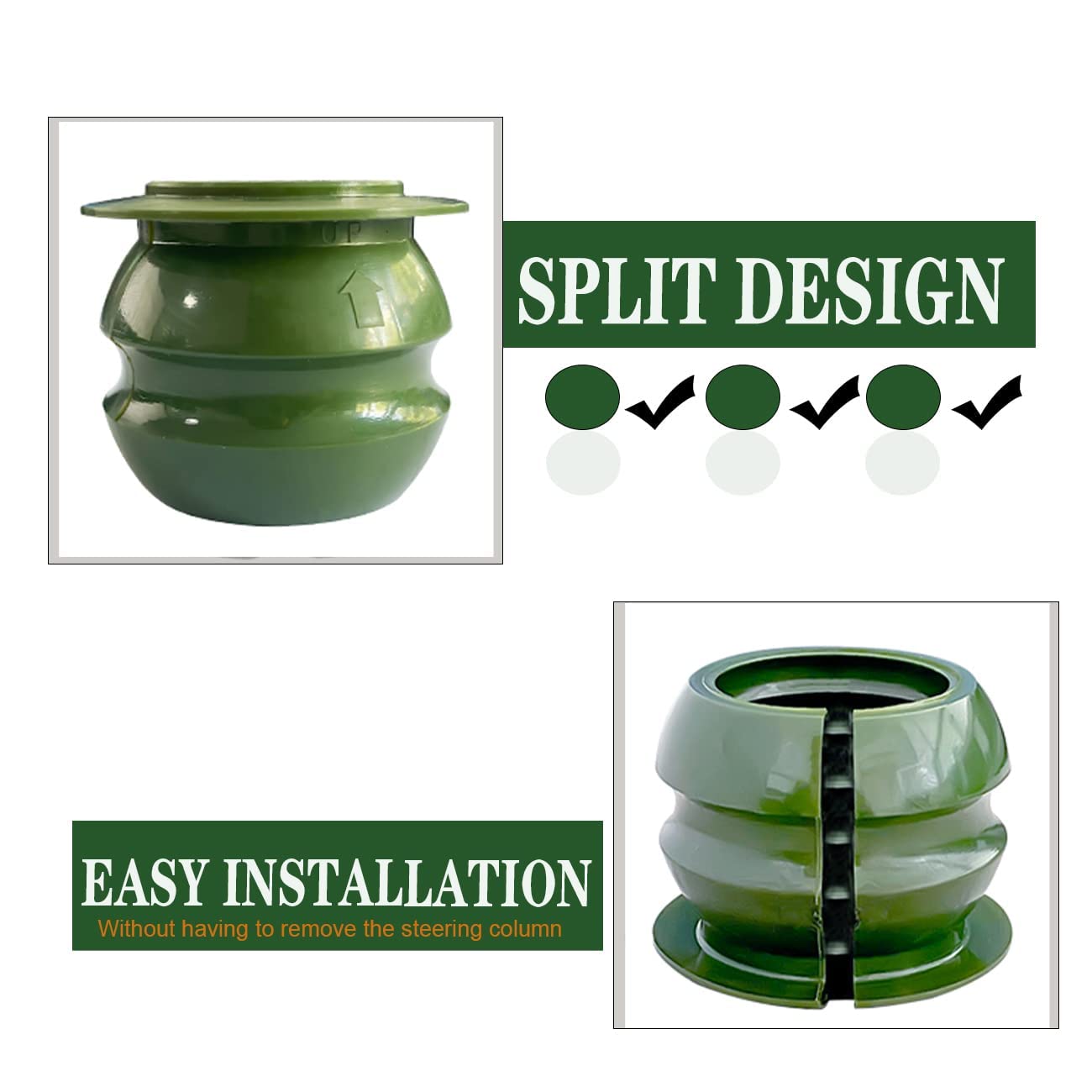 Steering Bushing Upper Steering Stem Shaft Bushing Fit For Honda Trx90 Fourtrax 500 Fa Fga Rubicon 350 Ranche 250 Ex/Xfourtrax 200 D/L 300 Fourtrax 400Ex Fourtrax Trx450 53221-Hc4-004 53221-Hc4-000