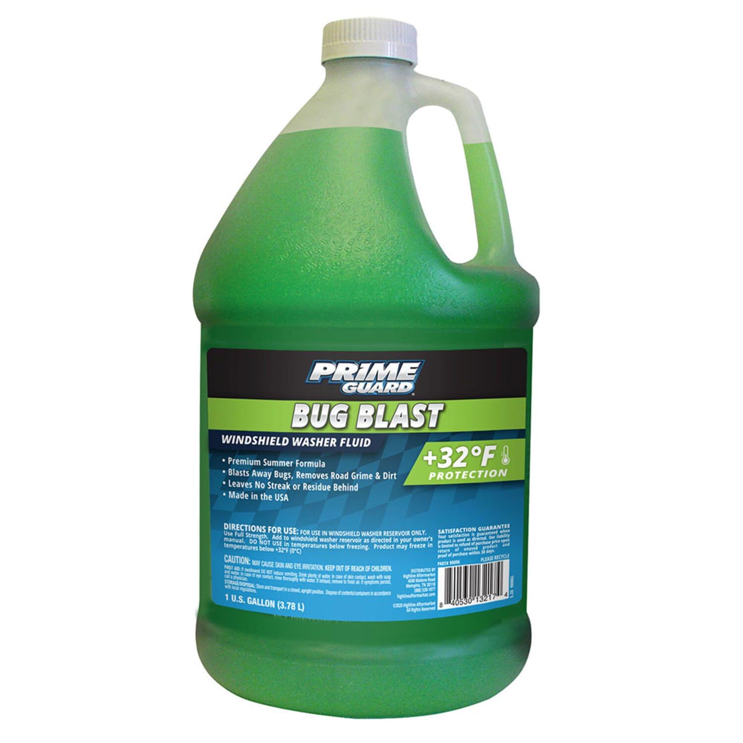 Prime Guard Bug Blast +32F Windshield Washer Fluid - 1 Gallon | SKU: 90006