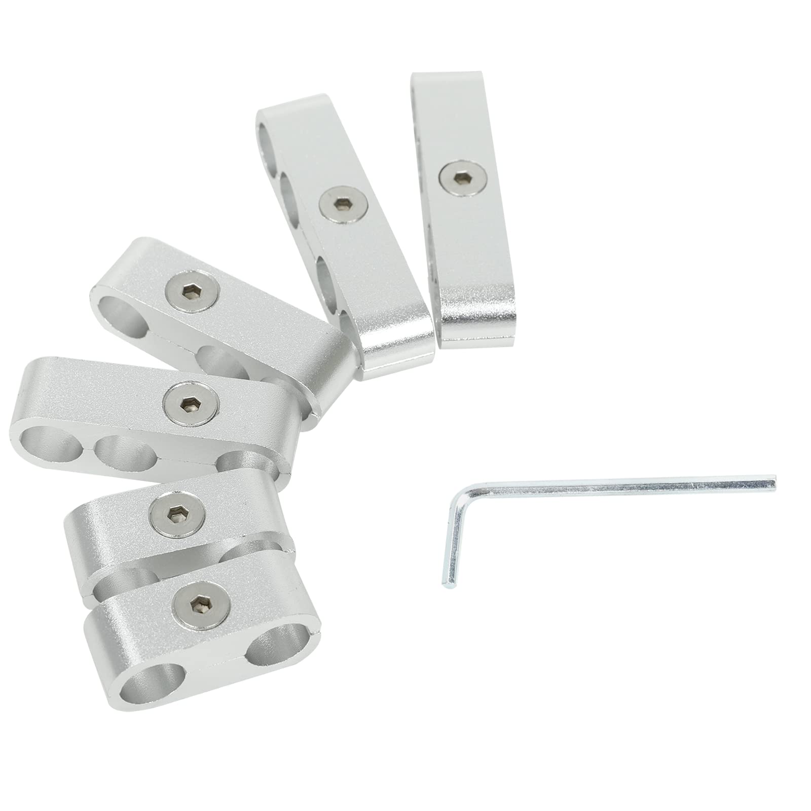 Easyberg Spark Plug Wire Separators Aluminum Kit, 7Mm 8Mm 9.5Mm Engine Spark Plug Wire Separator Divider For Looms Sbc 302 350 4