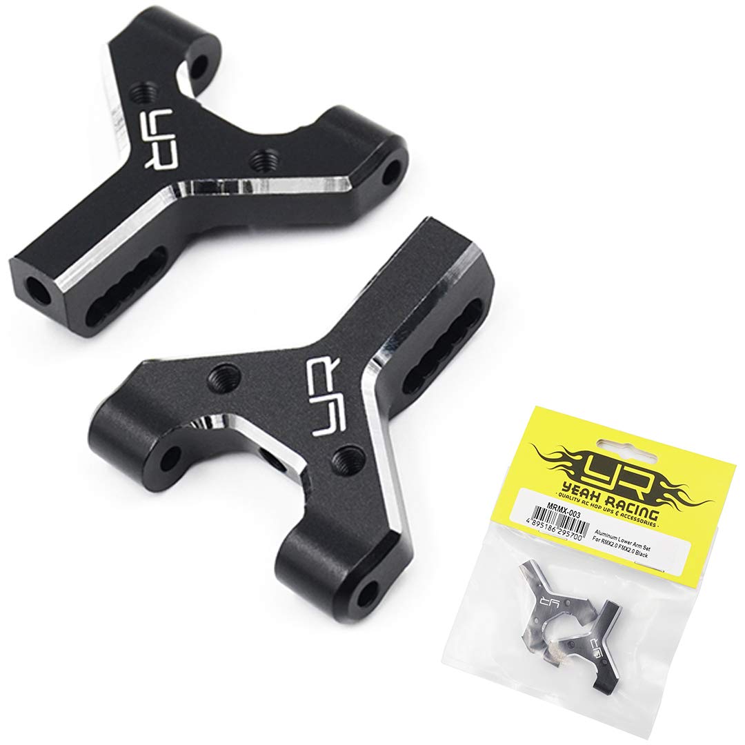 Yeah Racing Aluminum Front Lower Arm Set For Mst Rmx2.0 Fmx2.0 Black #Mrmx-003
