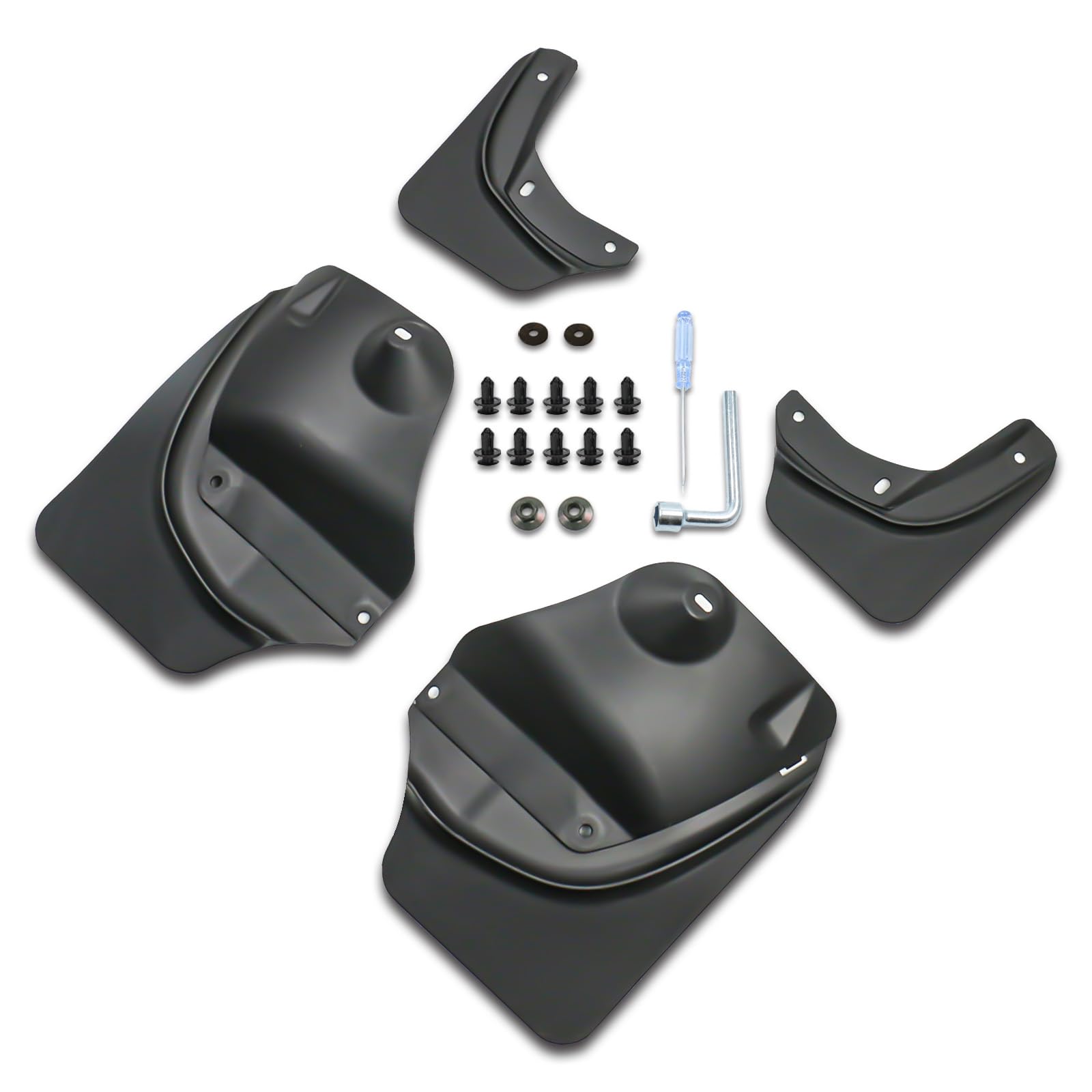 CYBERBEANS 4Pcs Fenders for Tesla Model 3 Highland Accessories 2024 2025 Flexible Mud Flaps No Drilling/Tape Splash Guards All W