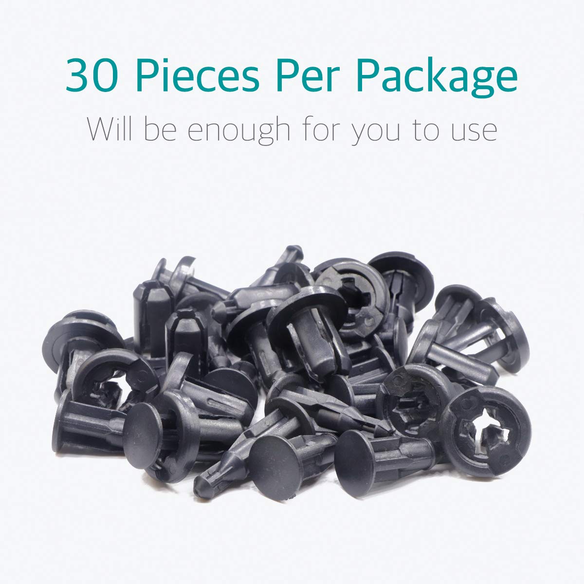 Lantee 10Mm Front & Rear Bumper Push-Type Retainer Fasteners Replace For Honda & Acura 91503-Sz5-003, Pack Of 30