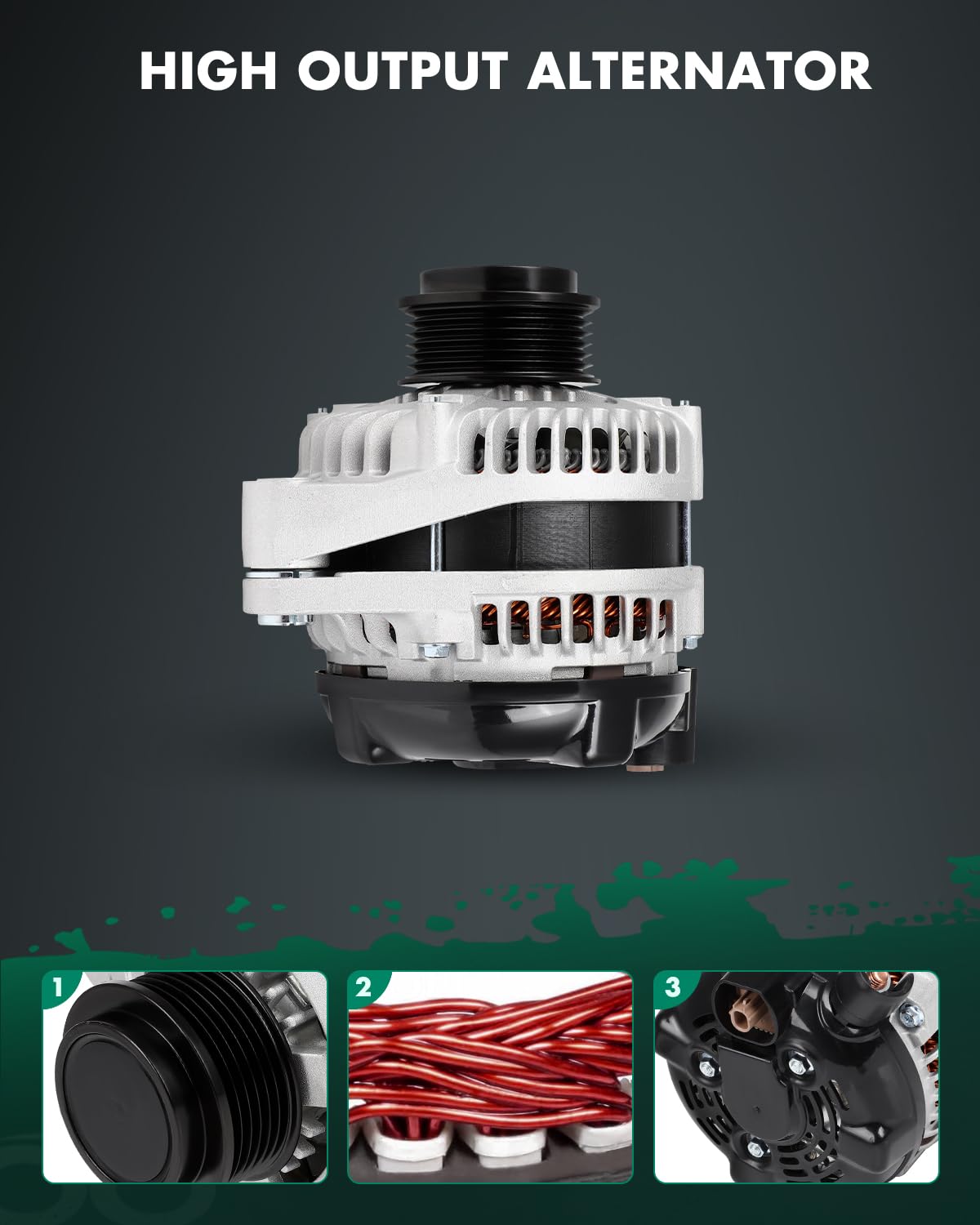 SCITOO High Output Alternator 135Amp Replacement for Acura for RDX 2013-2015 11672