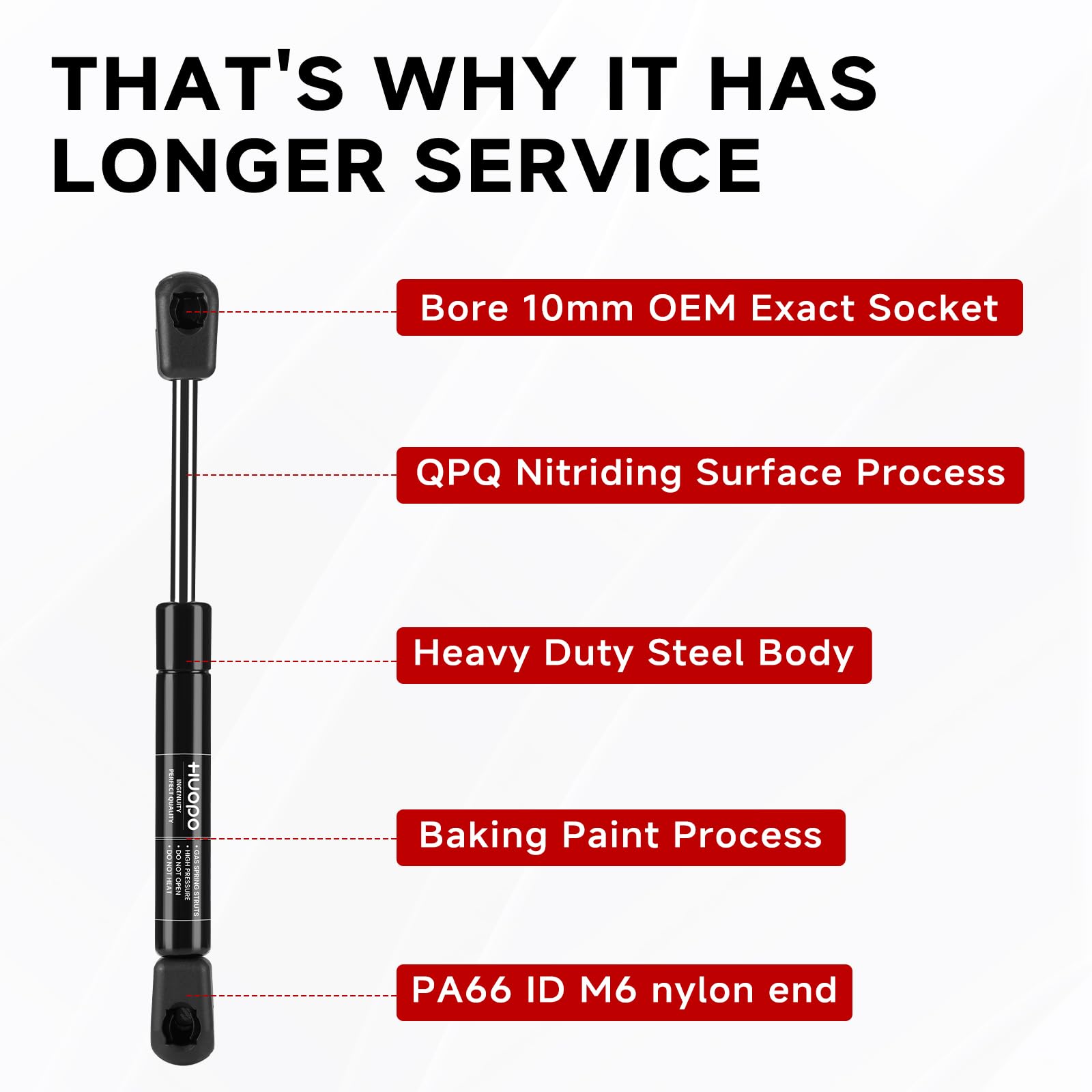 Vepagoo 8.5 Inch 60Lb/267N Gas Struts Shocks Springs Lift Supports Compatible With Truck Pickup Tool Box Cabinet Lid Rv Door Toy