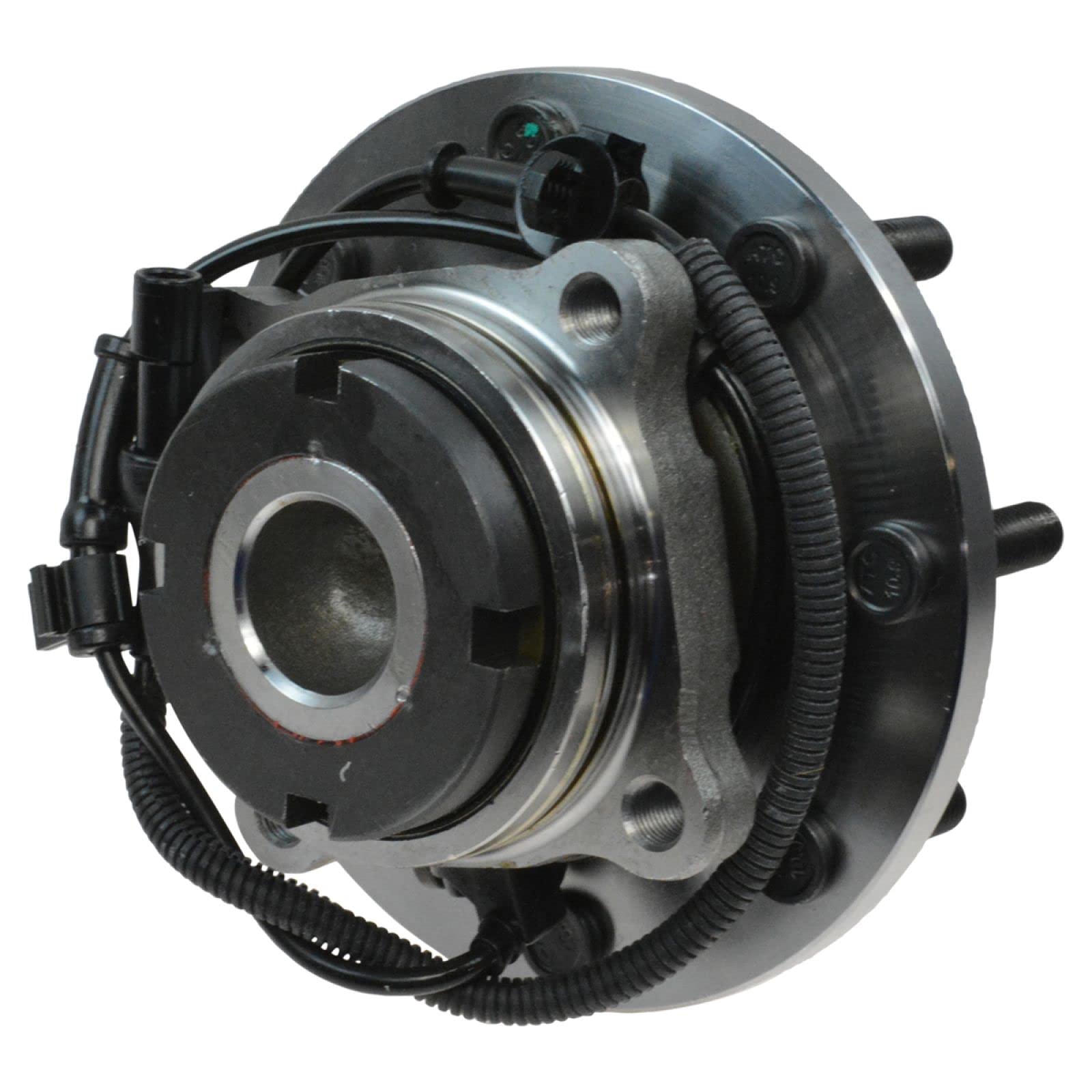 Trq Front Wheel Bearing & Hub Assembly With Abs Sensor Compatible With 1999-2004 Ford F-250 Super Duty F-350 Super Duty F-450 Su