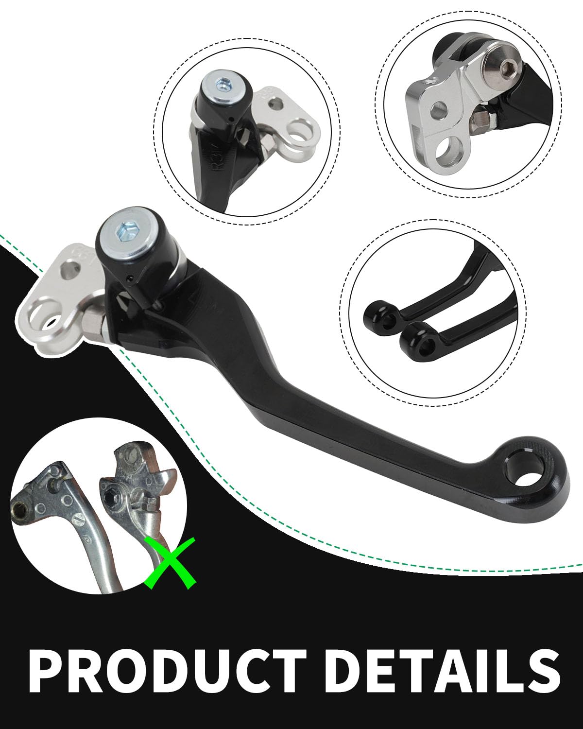 Jfg Racing Brake Levers For Surron Light Bee,Foldable Adjustable Clutch Lever Handle Levers Replacement For Electric Dirt Bike S