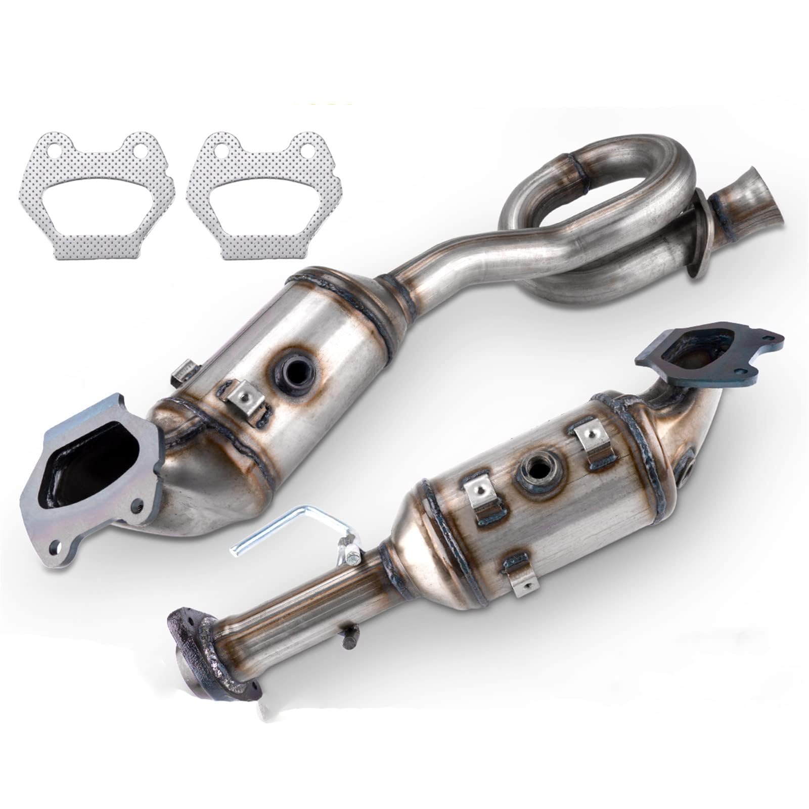 MARSFLUX Catalytic Converter Stainless Steel Replacement For 2012-2018 Wrangler 3.6L Replace 641511, 641512, 2 Pack (EPA Complia