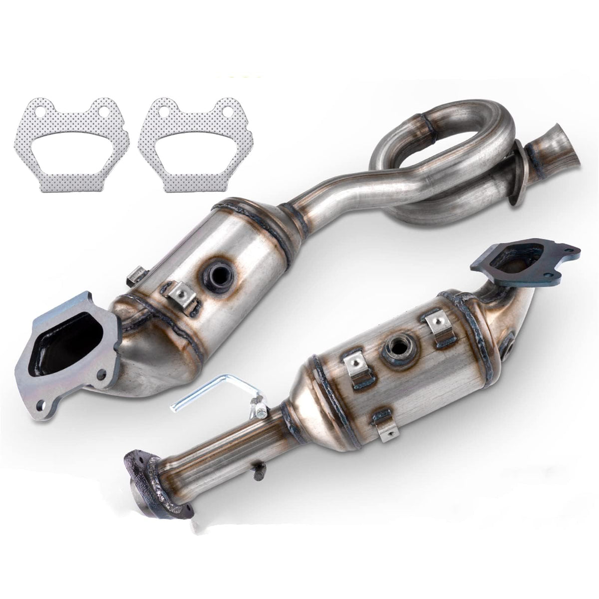 MARSFLUX Catalytic Converter Stainless Steel Replacement For 2012-2018 Wrangler 3.6L Replace 641511, 641512, 2 Pack (EPA Complia