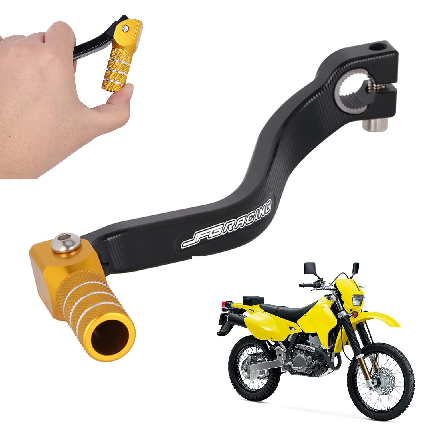 Ustpo Motorcycle Gear Shift Lever Folding Shifter Pedal Cnc For Drz400 Drz400S Drz400Sm Drz400E 2000-2023 Dirt Bike Gold
