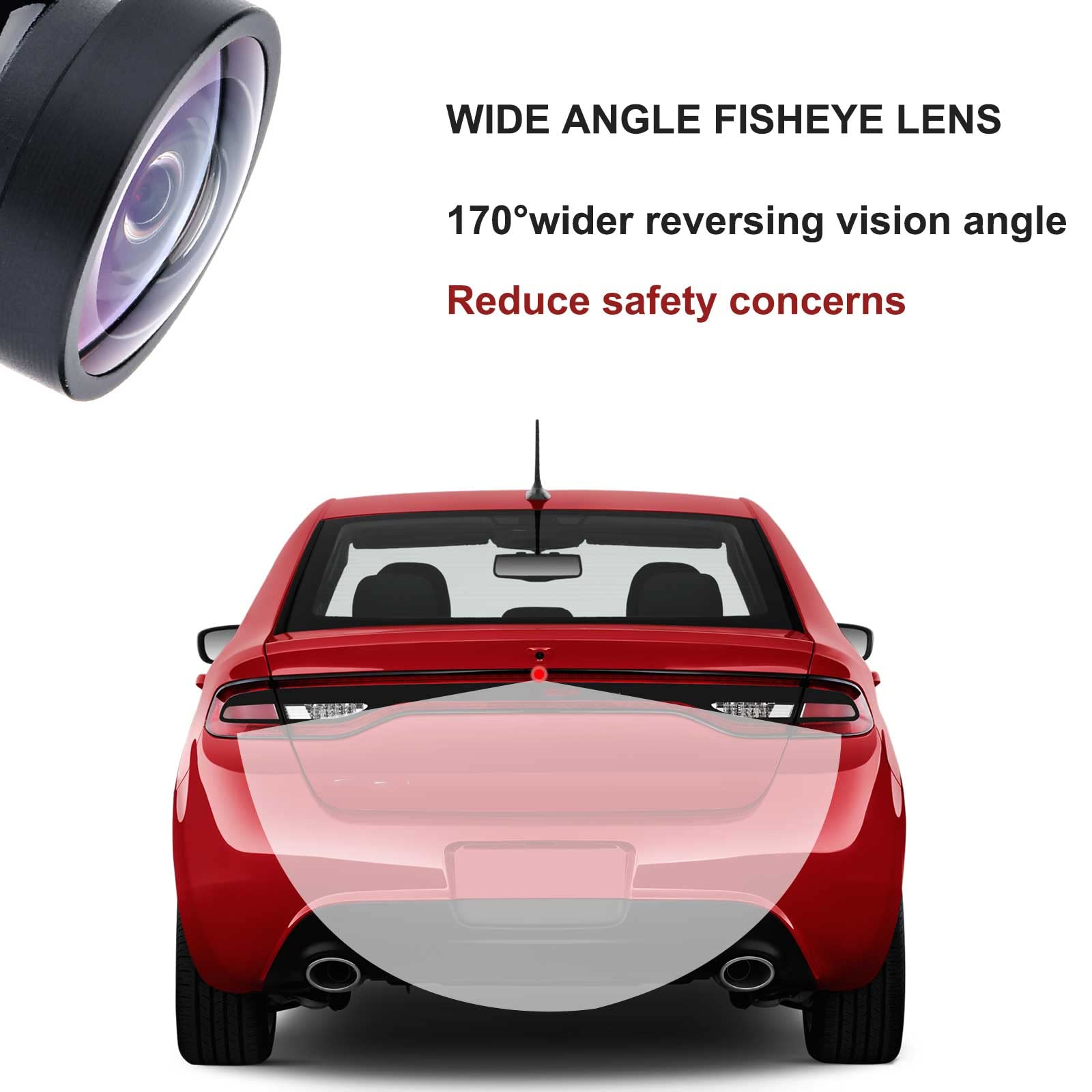 Rear View Backup Camera Compatible With Dodge Dart 2013 2014 2015 2016 Parking Assist Camera Replaces# 56038990Aa 1Wy78Gw7Aa