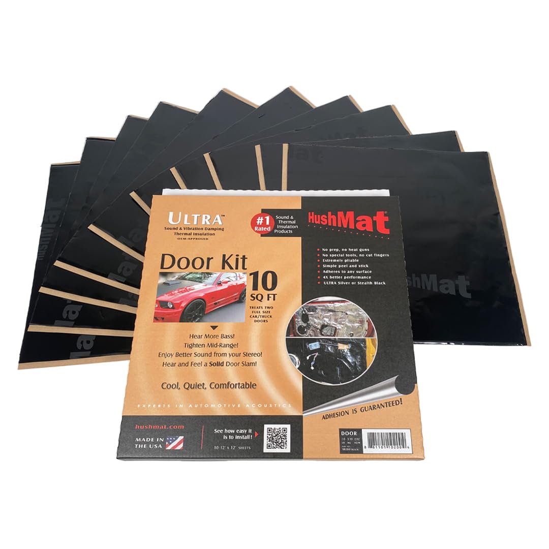 10200 Door Kit - (10) 12 x 12 Black Ultra Sheets - 10 Square Feet