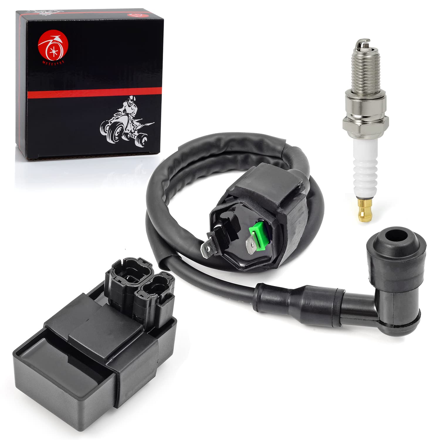 Cdi Box Igniter And Ignition Coil & Spark Plug For Honda Crf 100F Crf 80F Xr 80R Xr 100R 1992-2013 30410-Gt9-000