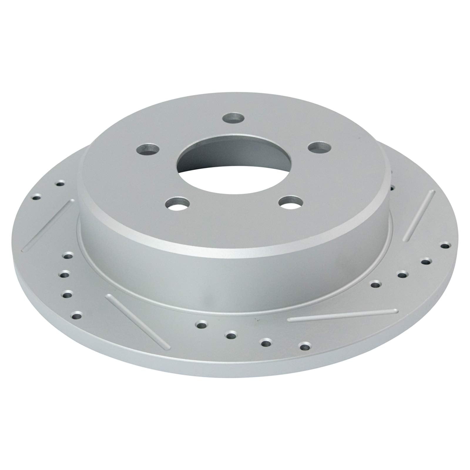 Trq Rear Performance Brake Rotors Set Premium G-Coated Cross Drilled & Slotted Compatible With 1995-2001 Ford Explorer 2001-2002