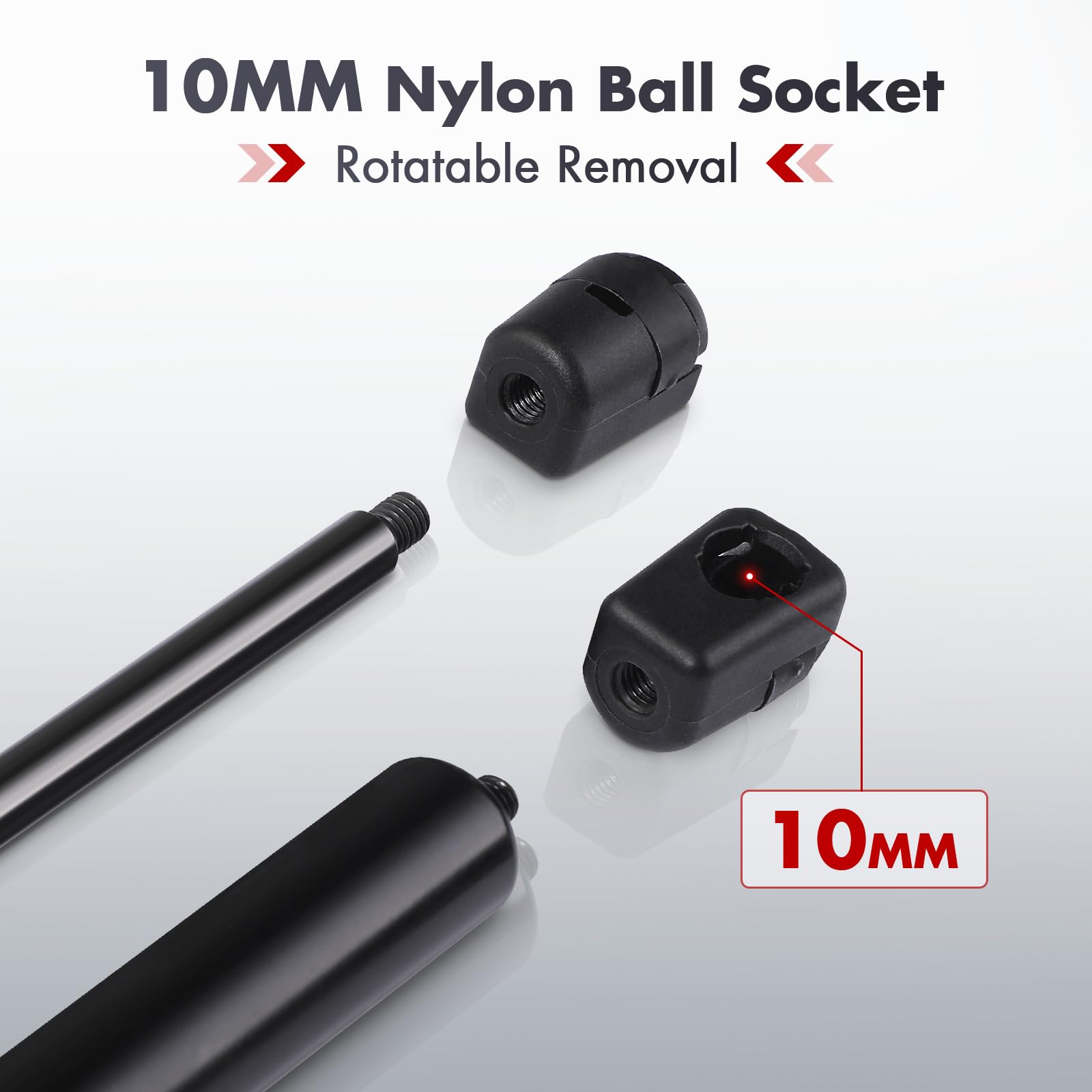 Vepagoo 11 inch 20Lb/89N Gas Strut Shock for Truck Tool Box Lid, Weatherguard Toolbox Lift Support Camper Topper Window Cadet Do