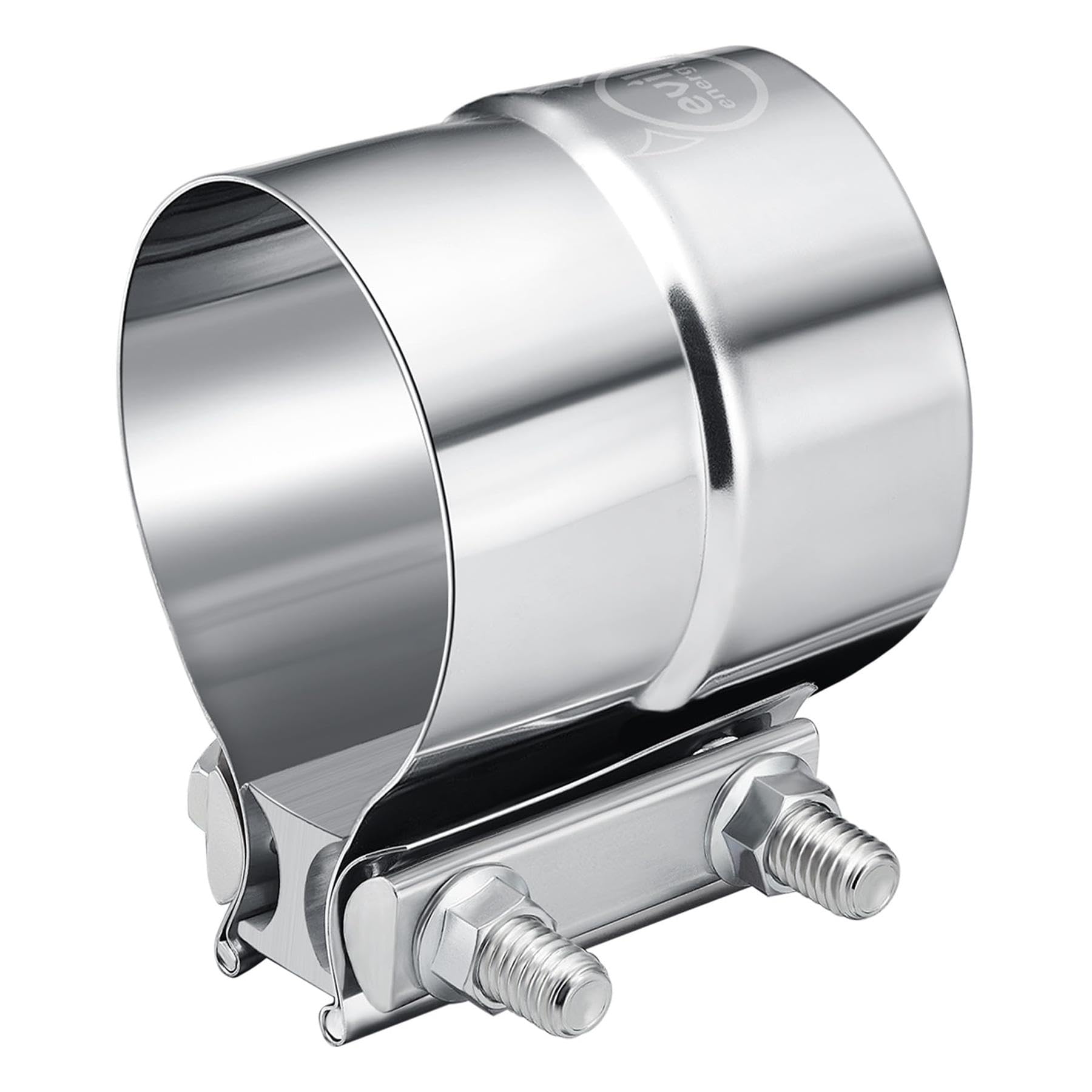 Evil Energy 3 ' ' Exhaust Clamp,Lap Joint Band Clamp Stainless Steel For Pipes,Mufflers,Catalytic Converters (1, 3.0 Inch)