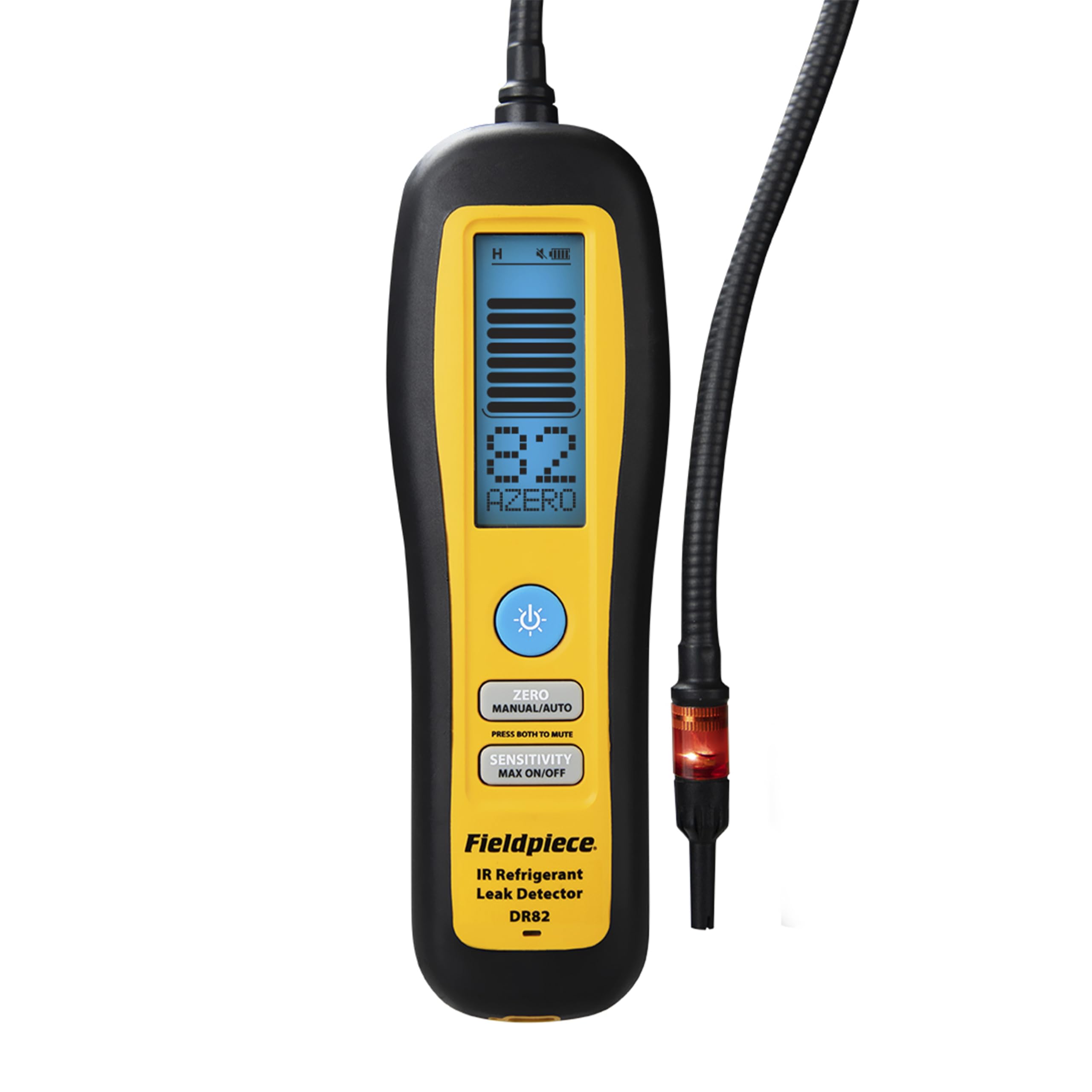 Fieldpiece - DR82 Infrared Refrigerant Leak Detector - Ultra-Sensitive Leak Sniffer with Large, Backlite LCD Screen - Lightweigh