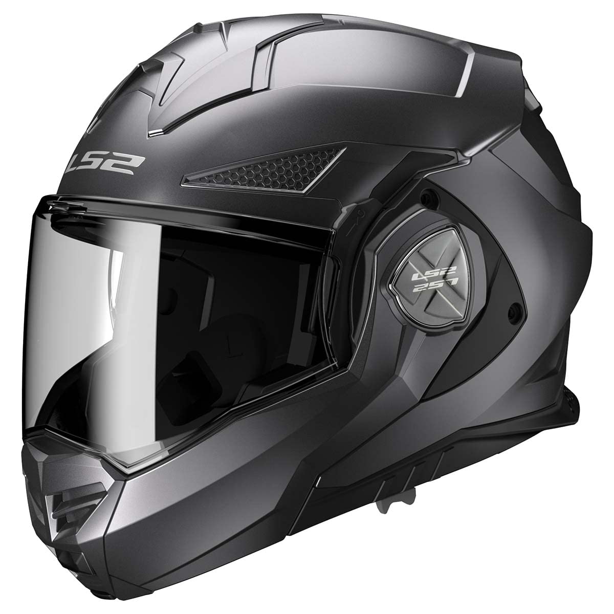 LS2 Helmets Advant X Modular Helmet (Matte Titanium - X-Small)