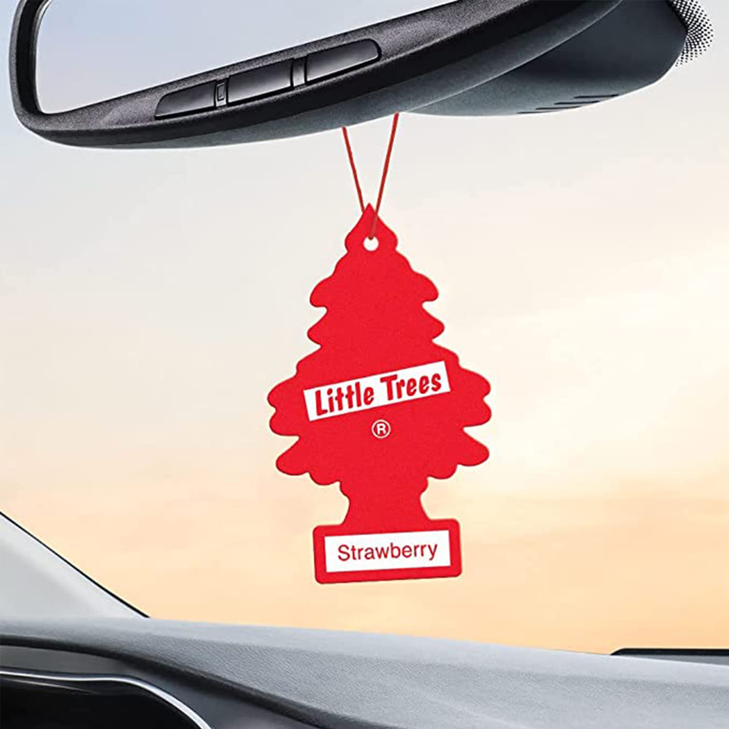 LITTLE TREES Car Freshener 10312, Strawberry Scent, 1 Count, Air Freshening Essential for Car and Home