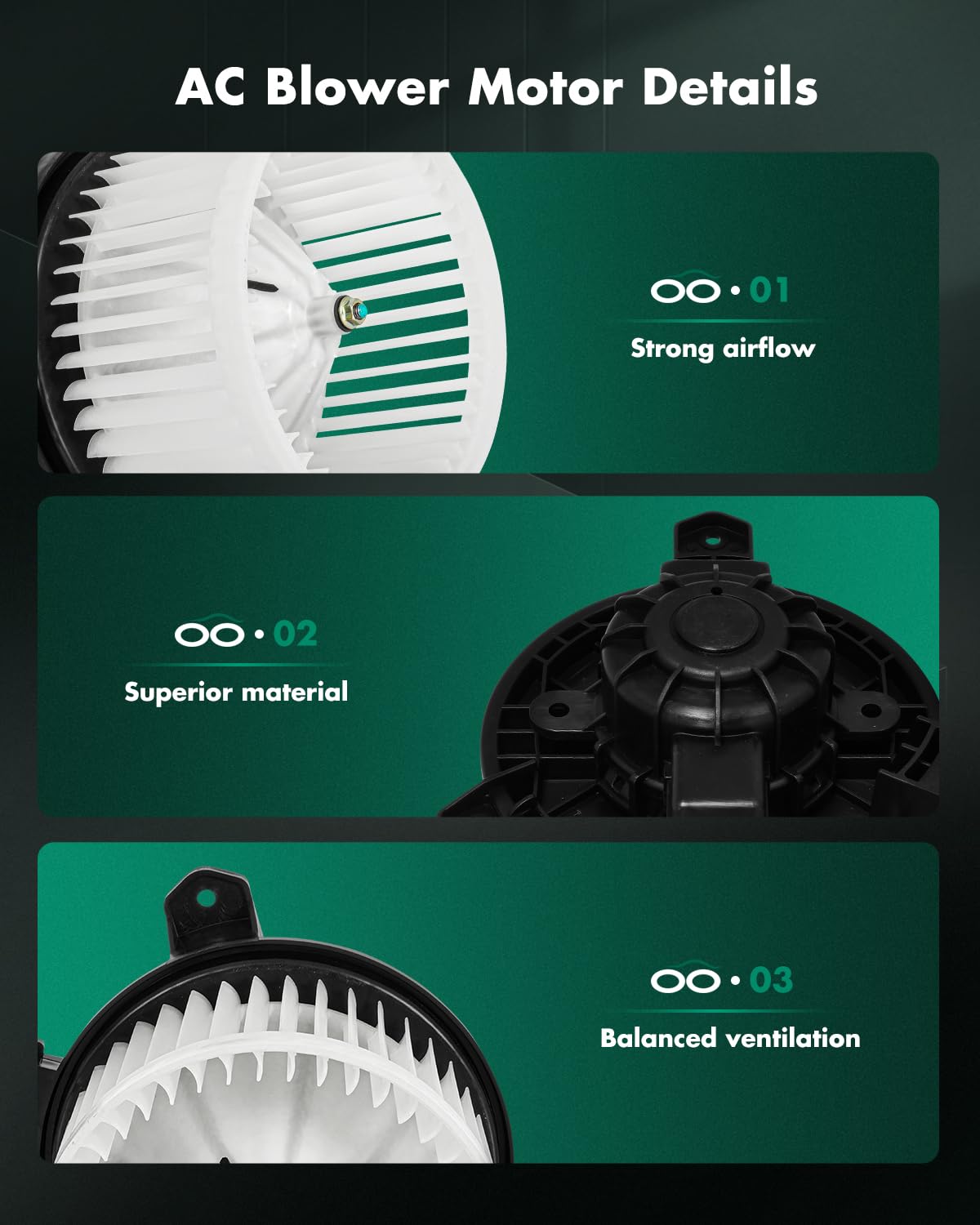 Scitoo 700360 Hvac Blower Motor With Fan Cage For Chevy For Spark 2016-2022