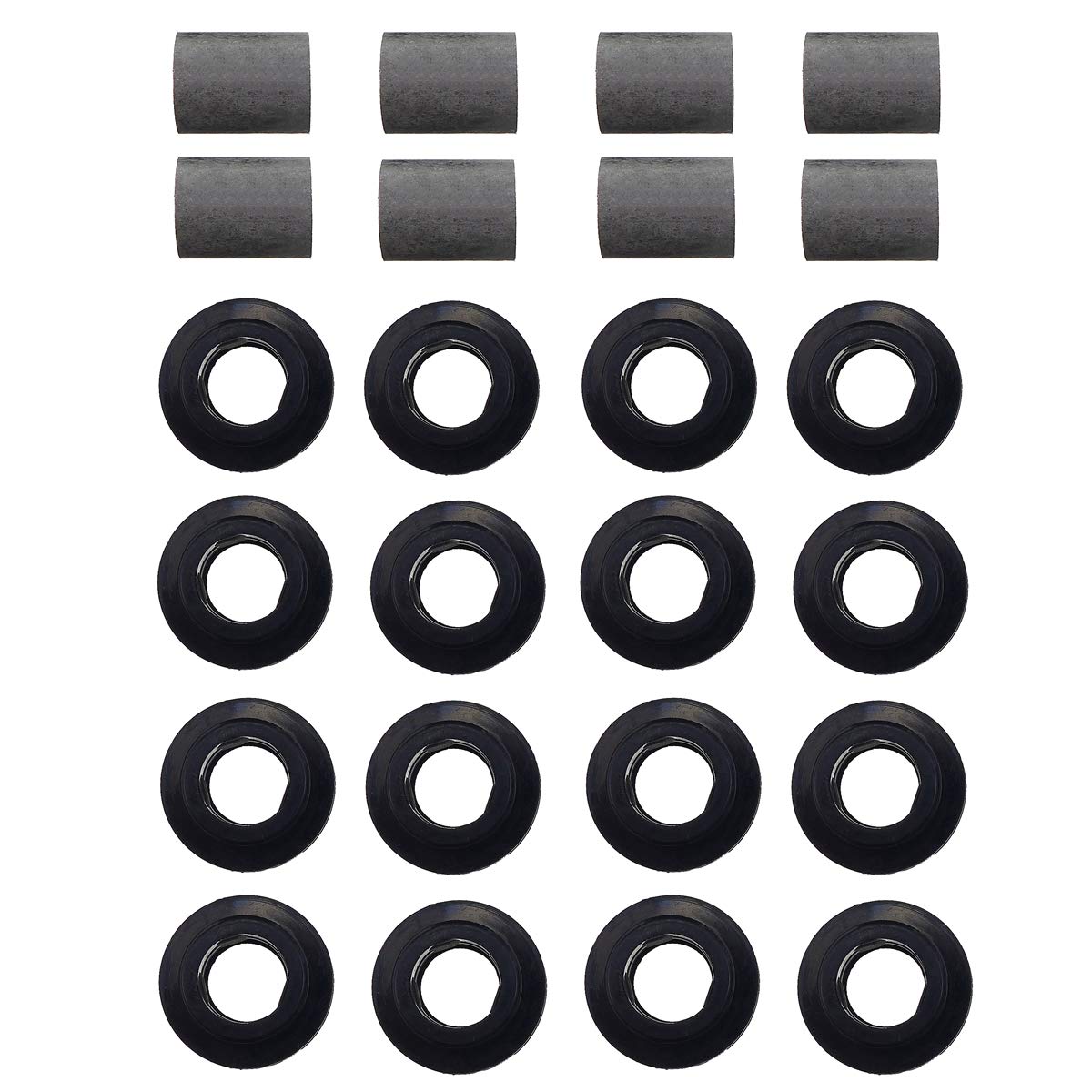 For Arctic Cat Shock Bushing Kit, Upper Lower Front Rear Shock Bushing For Arctic Cat 250 300 375 400 454 500 650, 21-0001