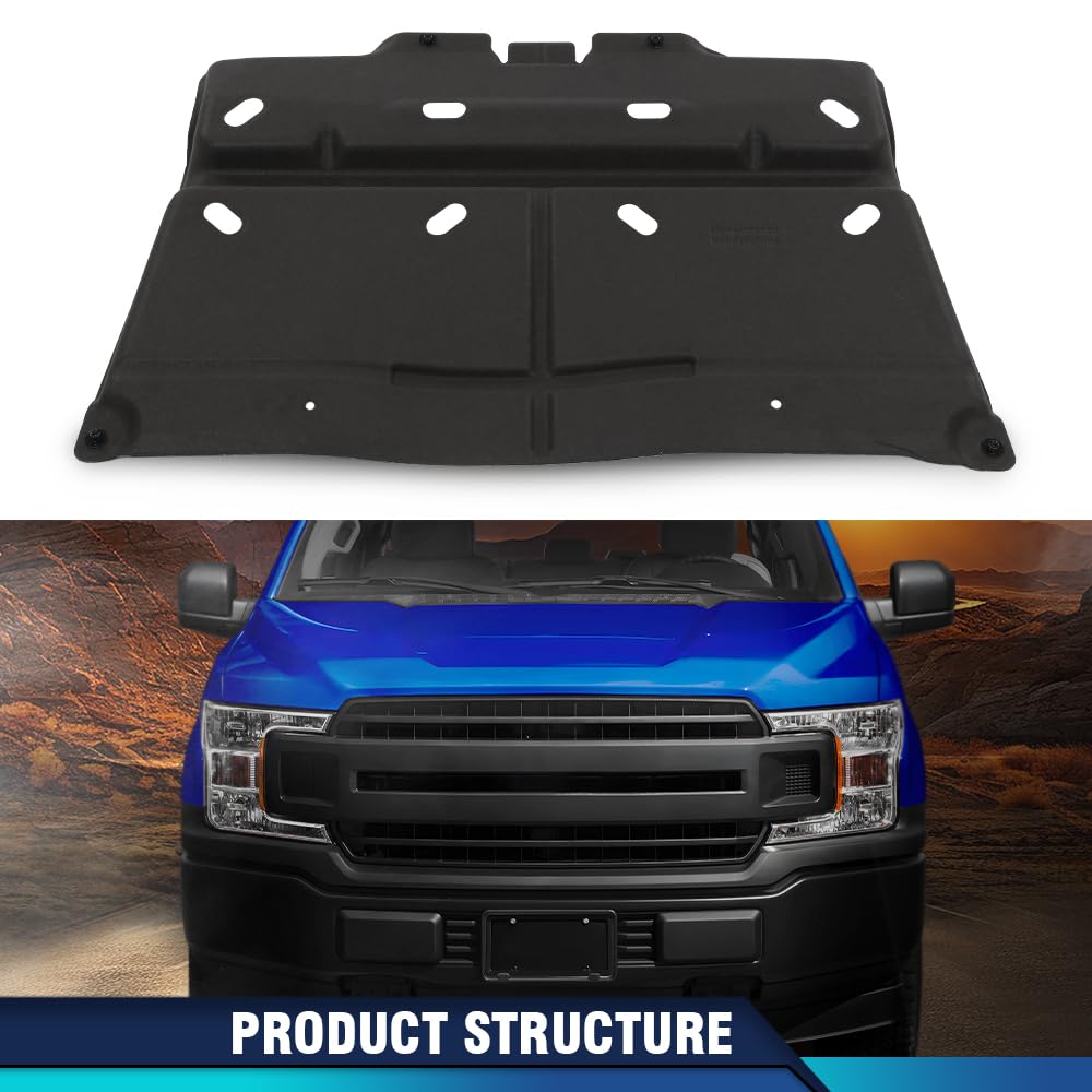 PIT66 Engine Splash Shield, Compatible with Ford C-Max 13-18/Fit Ford Focus 12-18/Fit Ford Transit Connect 14-17 Engine Cover AV