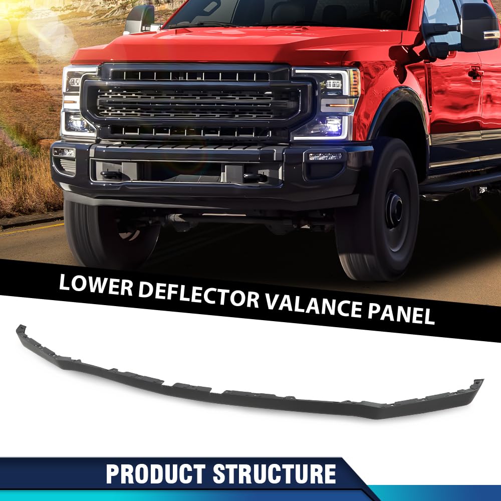 PIT66 Front Lower Deflector Valance Panel Compatible with 2020-2022 Ford F250 F350 F450 F550 Super Duty (Tremor Package Only) LC