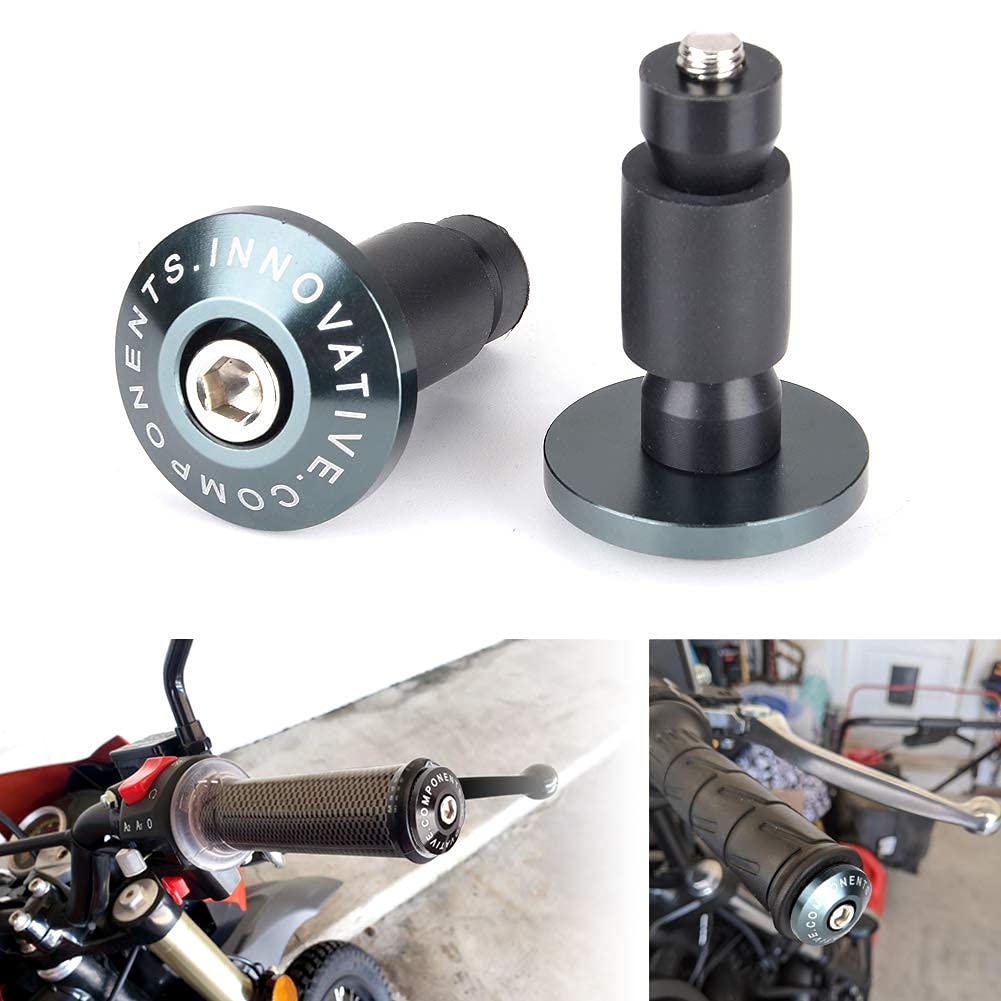 Goldfire Motorcycle 7/8'' Bar Ends Plug, 22Mm Unversal Handlebar Grips Cap Bar End Weights Fits For Yamaha Kawasaki Suzuki Honda