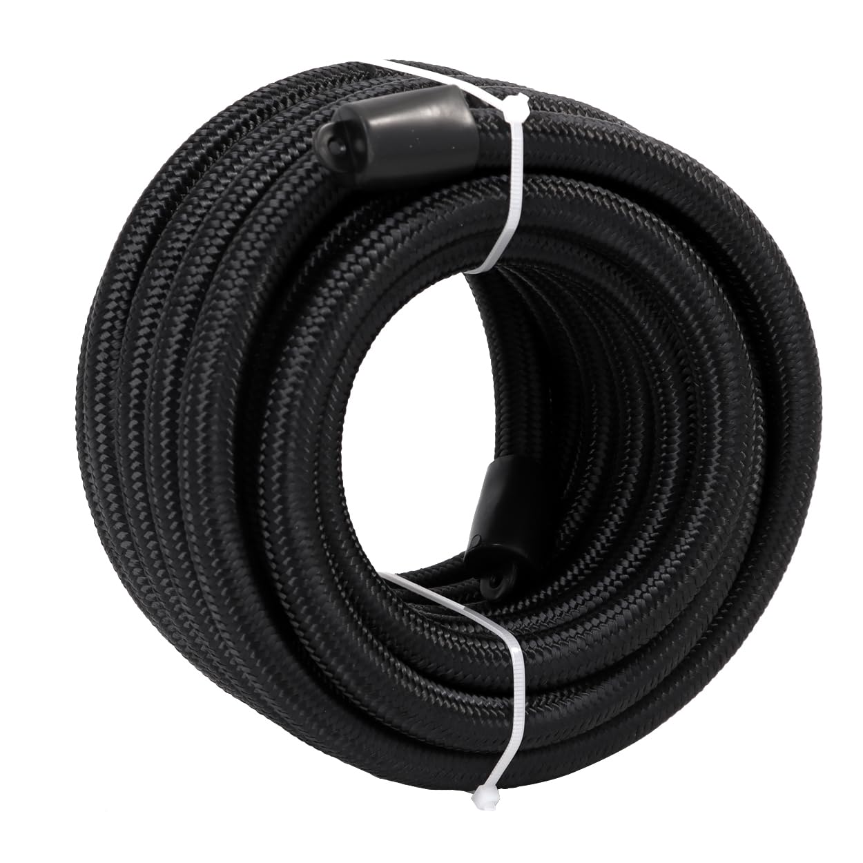 LokoCar 8AN Fuel Line AN8 Fuel Hose Nylon Braided CPE 20FT Black