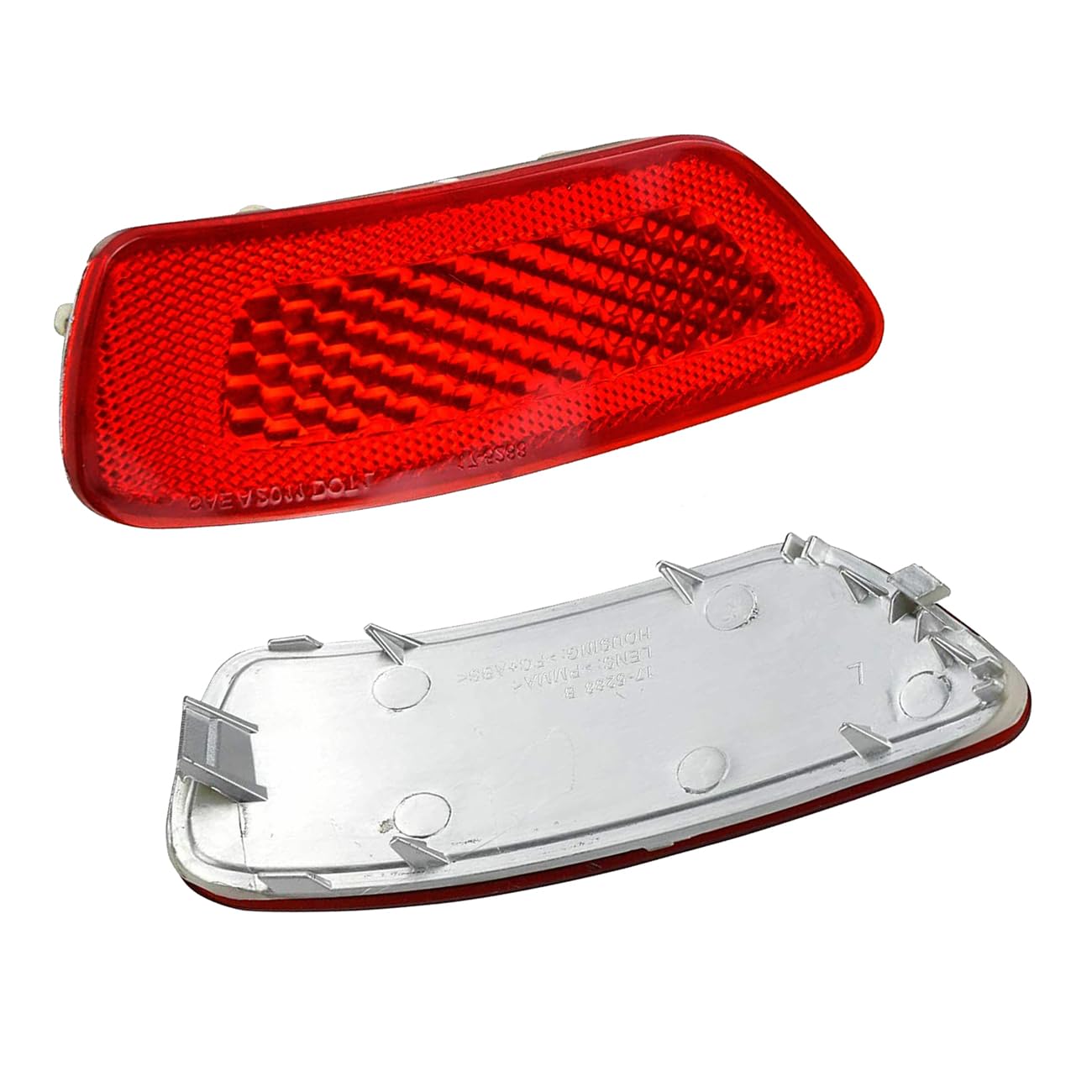 Yunnergo Rear Bumper Reflector Light Lamp Compatible With Journey 2012-2018 Compass 2011-2017 Grand Cherokee 2011-2018