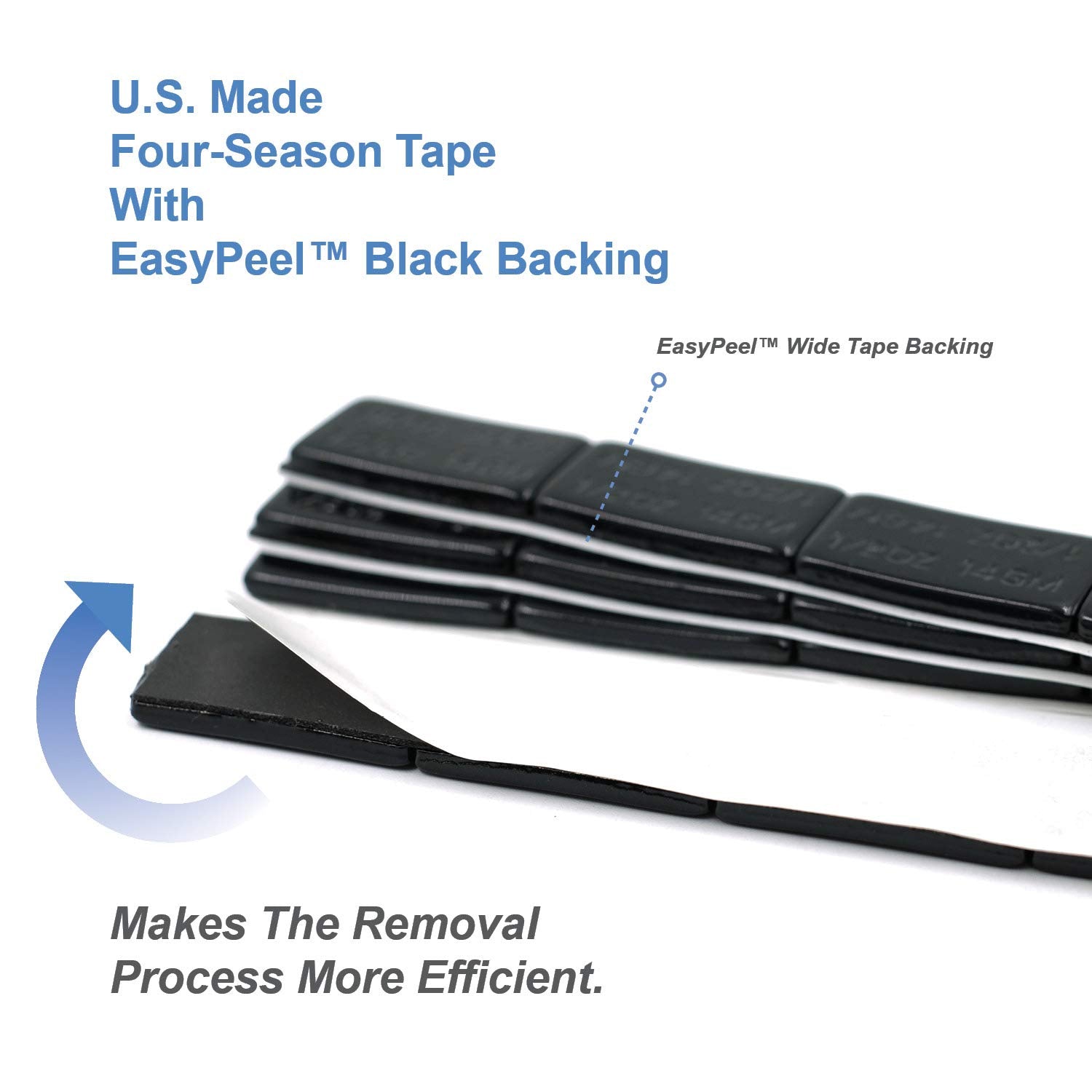 Ckauto 1/2Oz, 0.5Oz, Ultra Slim Low Profile, Black Adhesive Stick On Wheel Weights, 60 Oz/Box, Us Quality, (120Pcs)