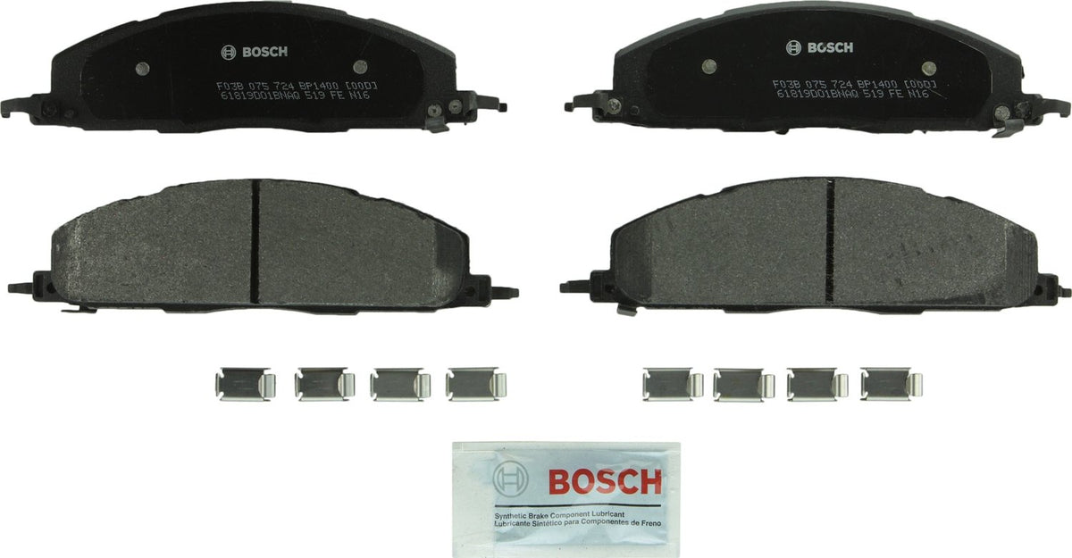 BOSCH BP1400 QuietCast Premium Semi-Metallic Disc Brake Pad Set - Compatible with Select Dodge Ram 2500, Ram 3500; Ram 2500 Pick