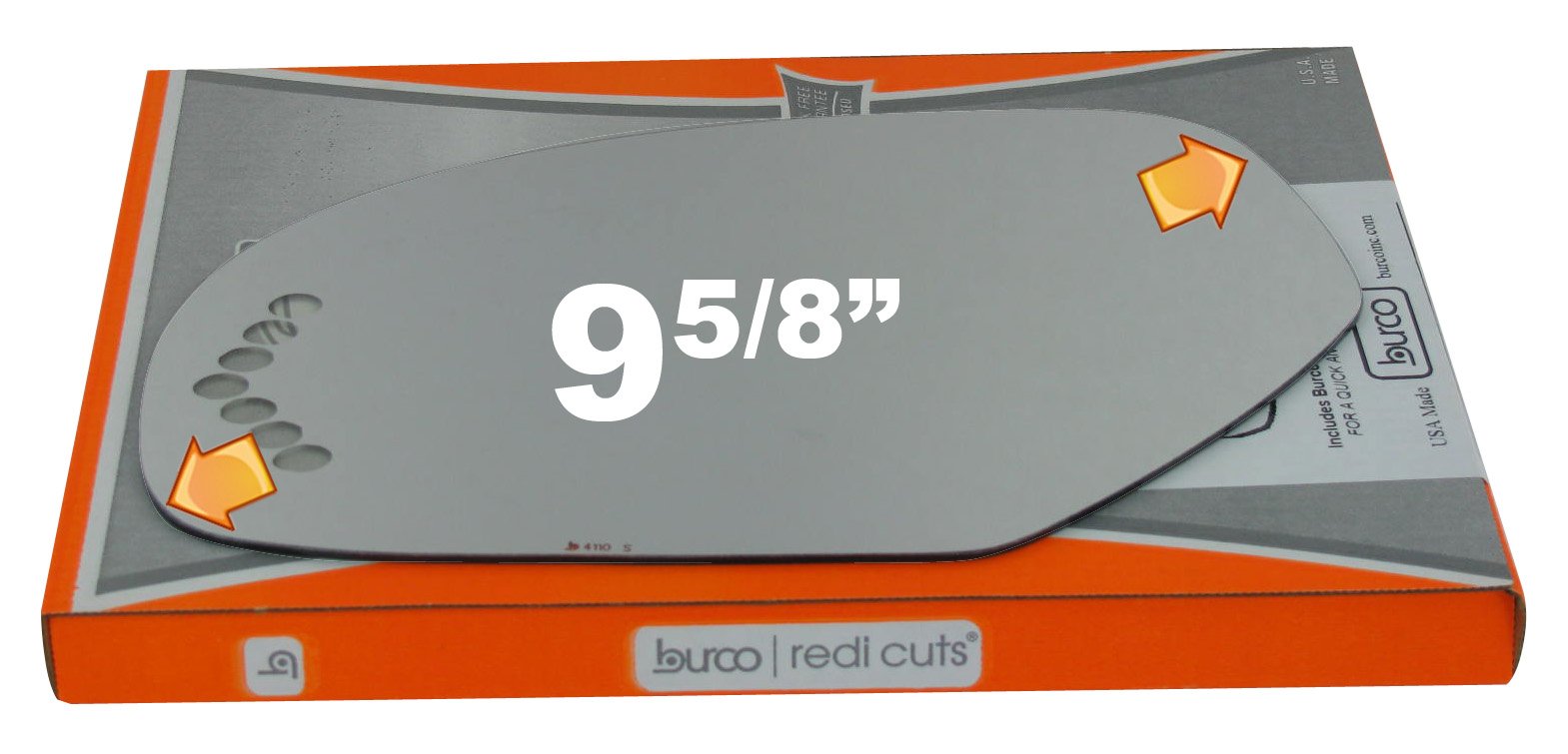 Burco 4110S Flat Left Driver Side Mirror Glass (Mount Not Included) w/Signal for 2007-2008 Cadillac Escalade, Chevy Avalanche, Silverado, Suburban, Chevy Tahoe, GMC Sierra, and GMC Yukon