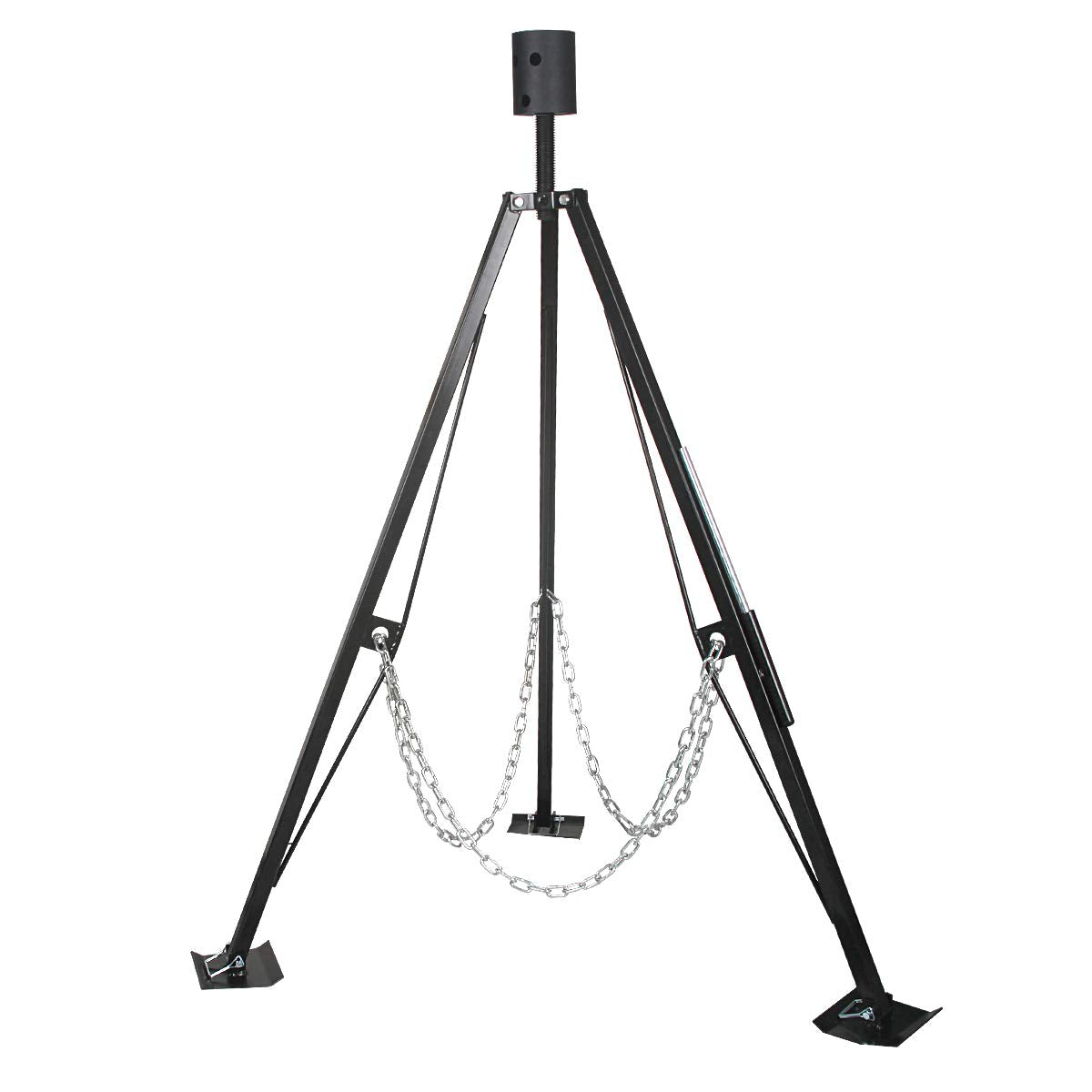 A-Karck King Pin Adjustable Tripod 5Th Wheel Stabilizer, Fifth Stabilizer Tripod Jack With 5000 Lbs Load, Reduce Side-To-Side Mo