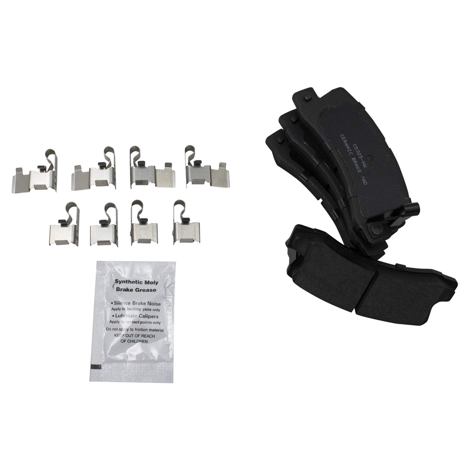 Trq Rear Brake Pads Ceramic Compatible With 1990-1991 Lexus Es250 1992-1999 Es300 1999-2003 Rx300 1987-1999 Toyota Camry 1986-19