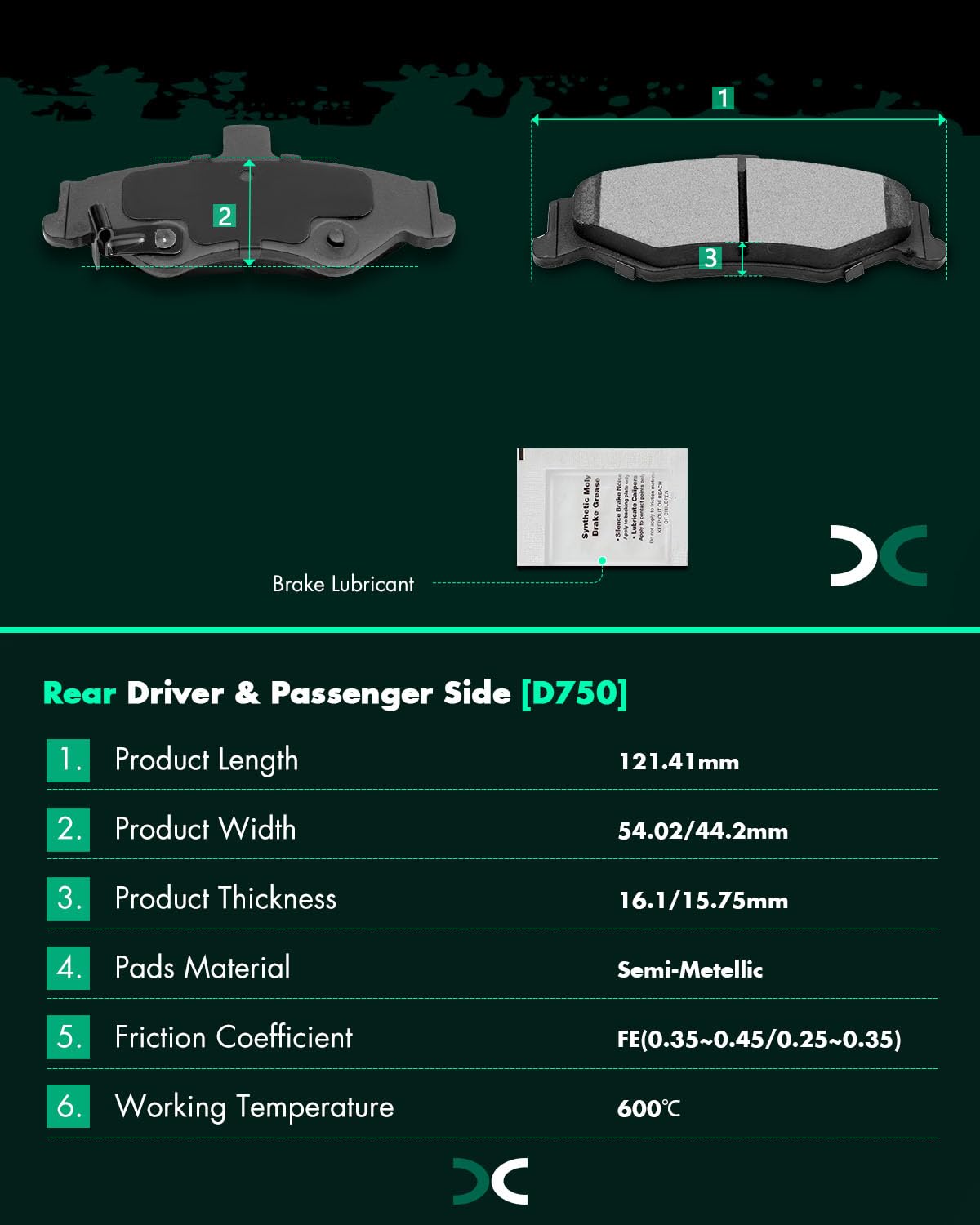 Ceramic Brake Pads Kits,Scitoo 8Pcs Disc Brakes Pads Set Fit For 1998-2002 For Chevy Camaro, 1998-2002 For Pontiac Firebird