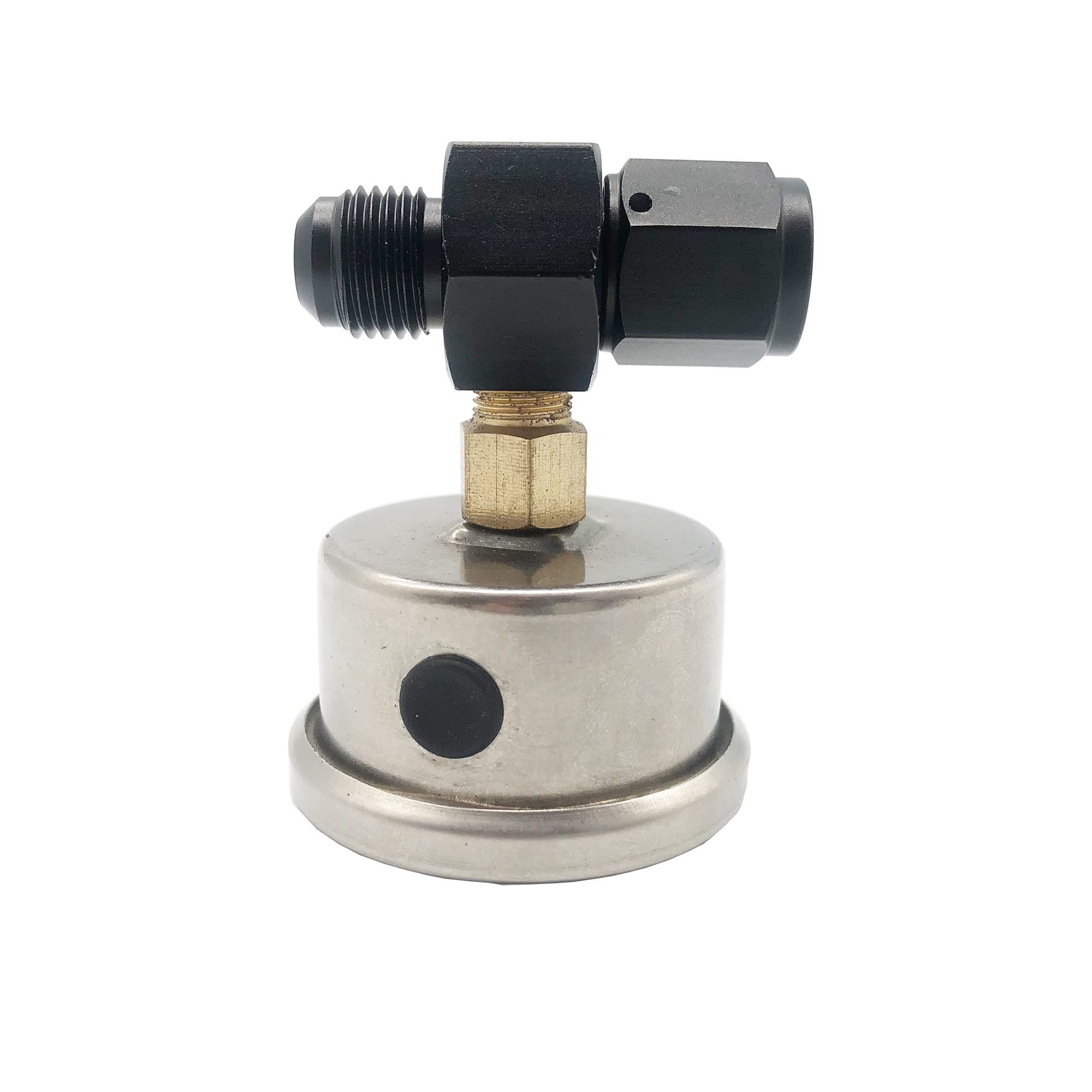 CYONRUAN Universal Fuel Pressure Gauge 0-100psi with 1/8 NPT & 6AN Adapter - Accurate Oil Pressure Measurement Tool