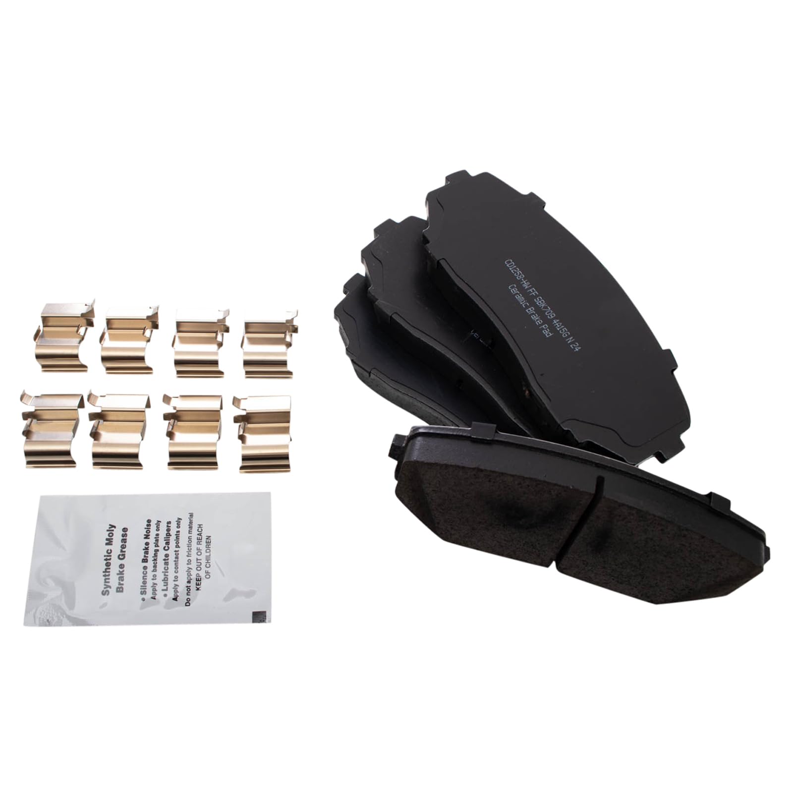 TRQ Front Brake Pads Ceramic Compatible with 2007-2014 Ford Edge 2007-2015 Lincoln MKX 2019 Mazda CX-5 2007-2012 CX-7 2007-2021