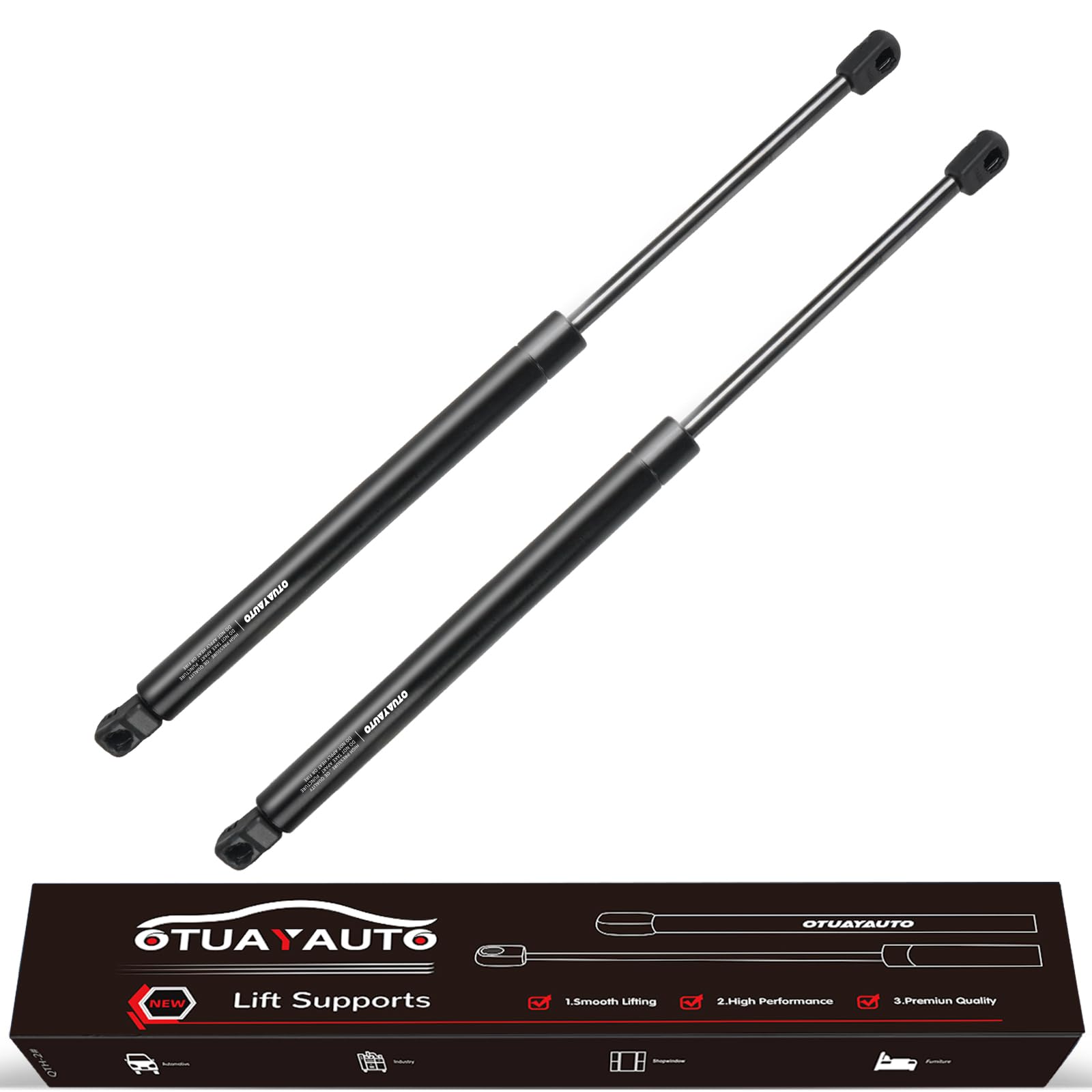 OTUAYAUTO Rear Hatch Struts Lift Supports Replacement for 2007-2012 Hyundai Santa Fe Liftgate Shocks OEM PM1017 (Pack of 2)