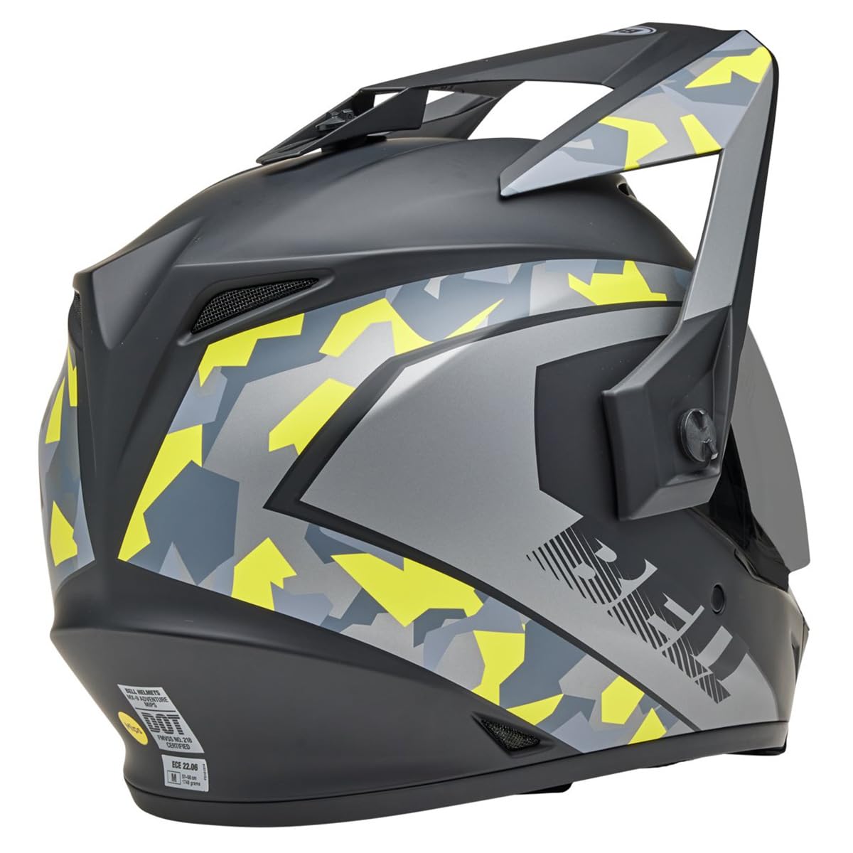 Bell Mx-9 Adventure Mips Dirt Helmet (Matte Mesa Black/Yellow Camo - Small)