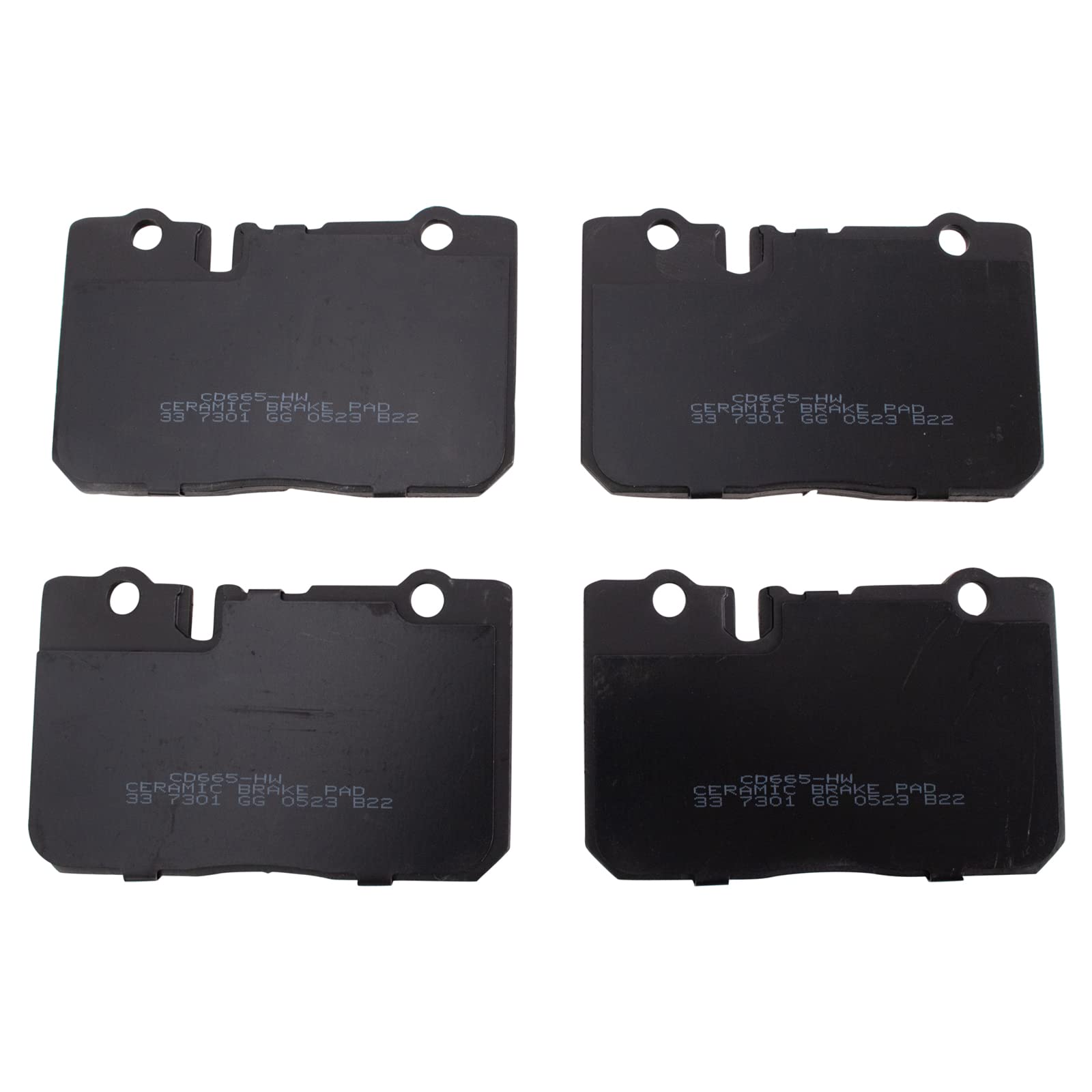 TRQ Front Brake Pads Ceramic Compatible with 1995-2000 Lexus LS400